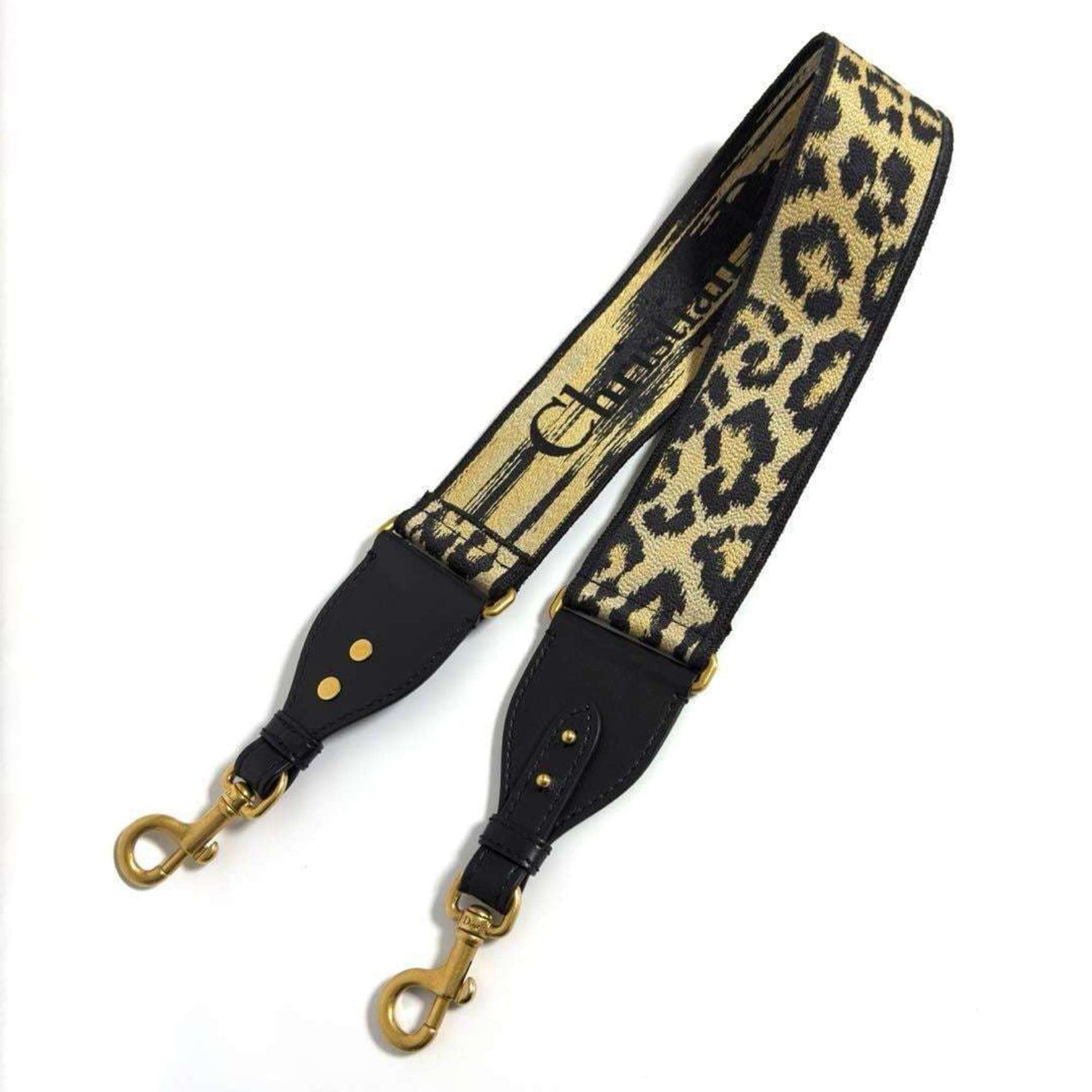 Christian Dior Dior Shoulder Strap Belt Leopard Print