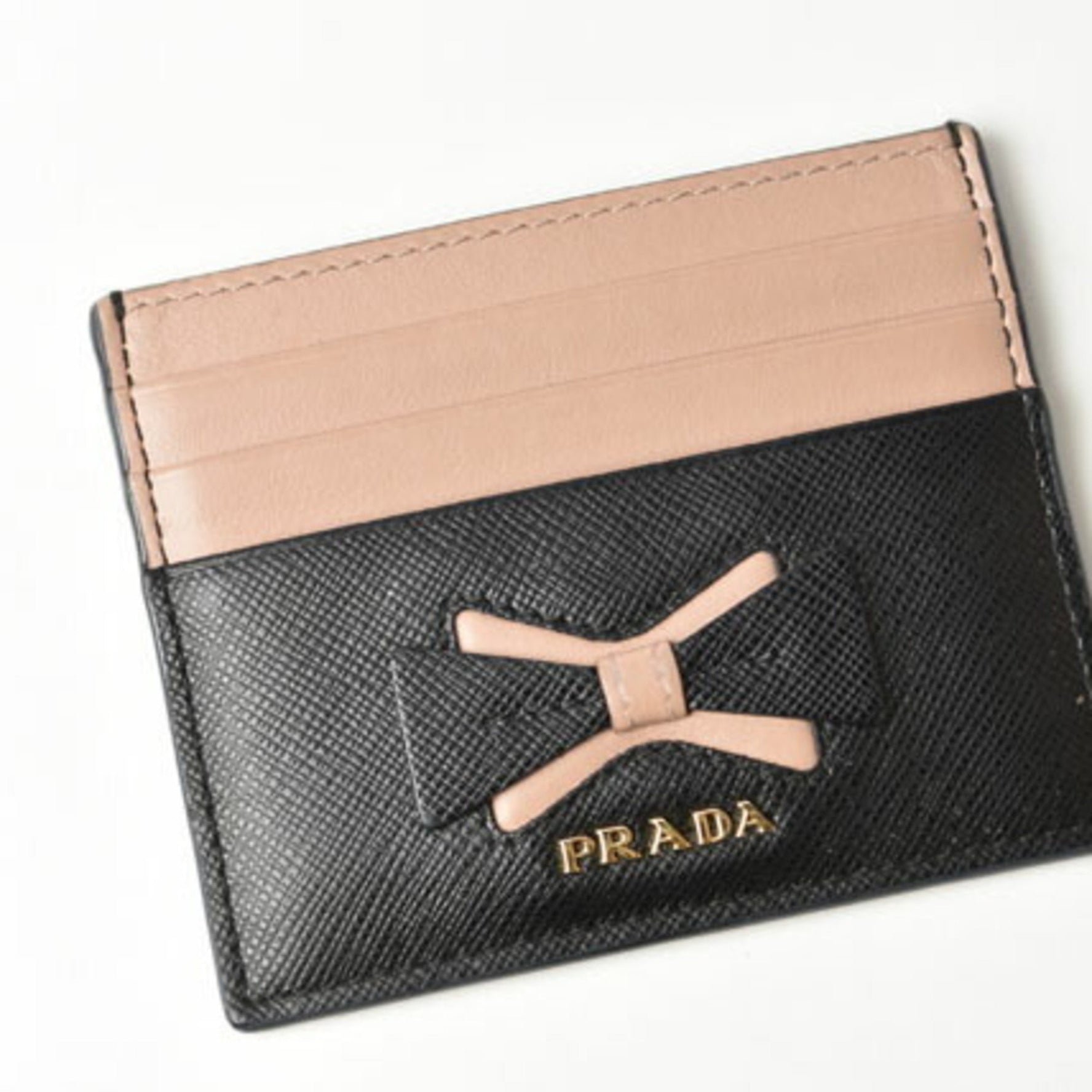 PRADA Card Case/Business Holder SAFFIANO/Saffiano NERO/Black
