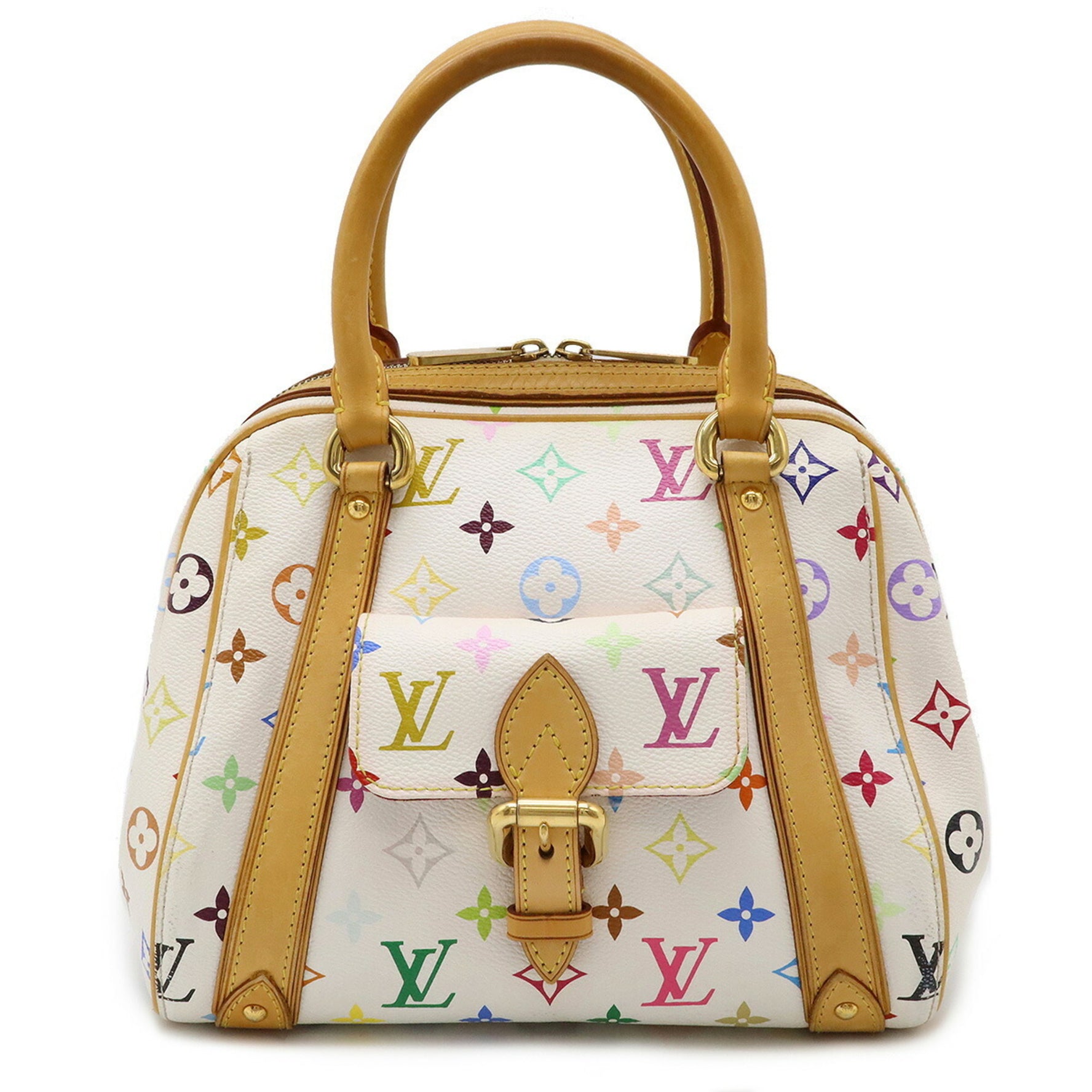 Louis Vuitton Monogram Multicolor Priscilla Handbag White