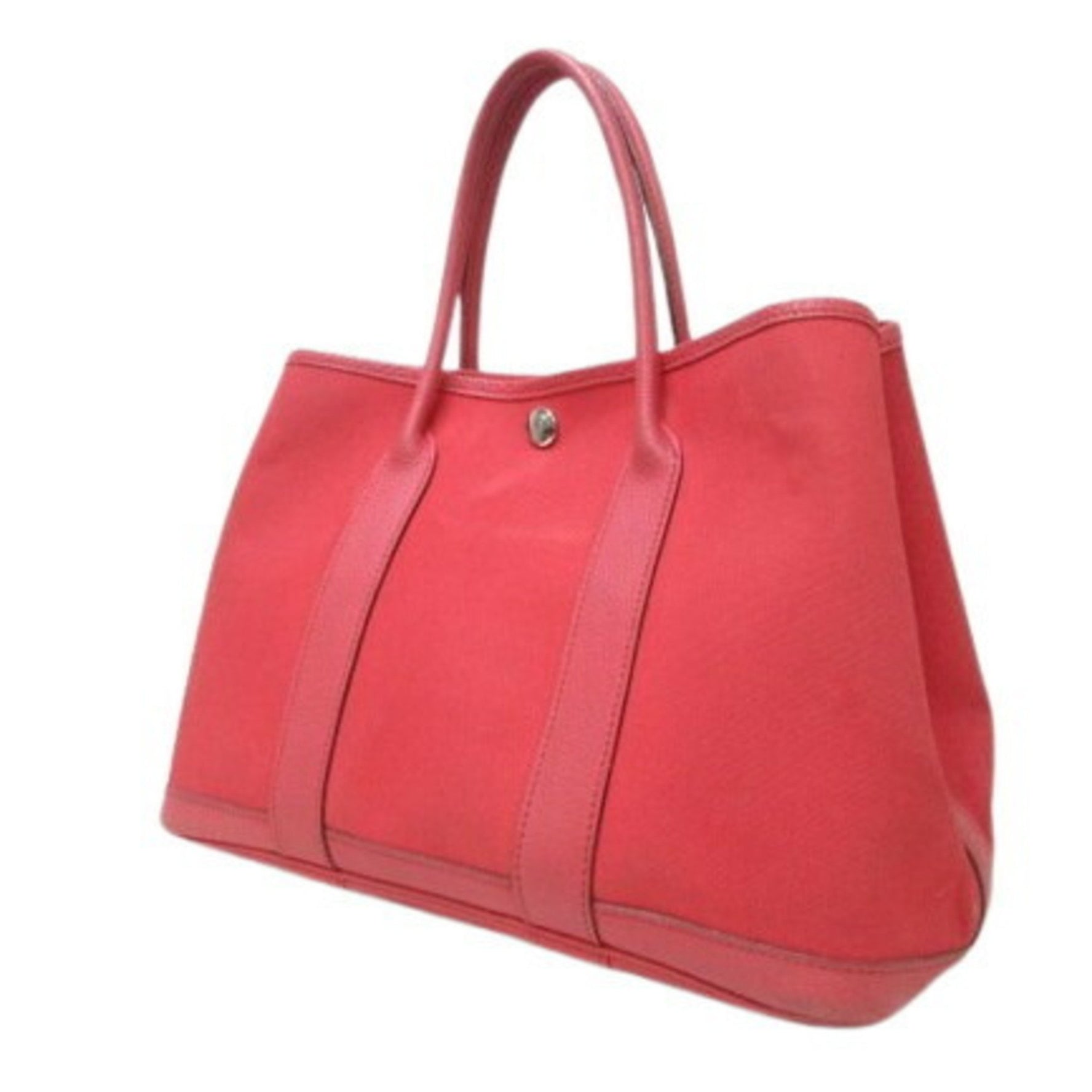 HERMES Garden TPM Tote Bag - Red/Pink Toile Officier Negonda