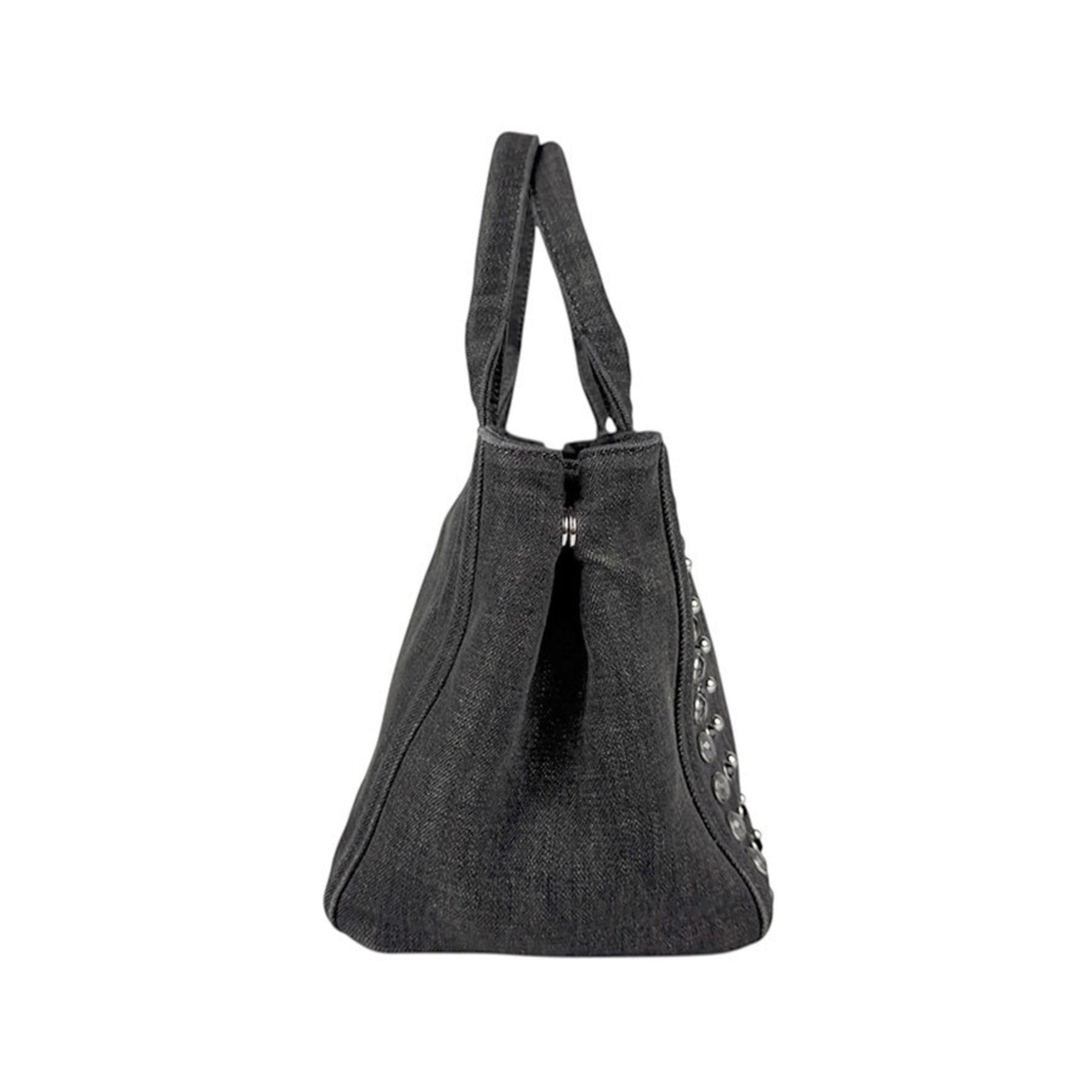 PRADA Handbag Shoulder Bag Canapa Denim