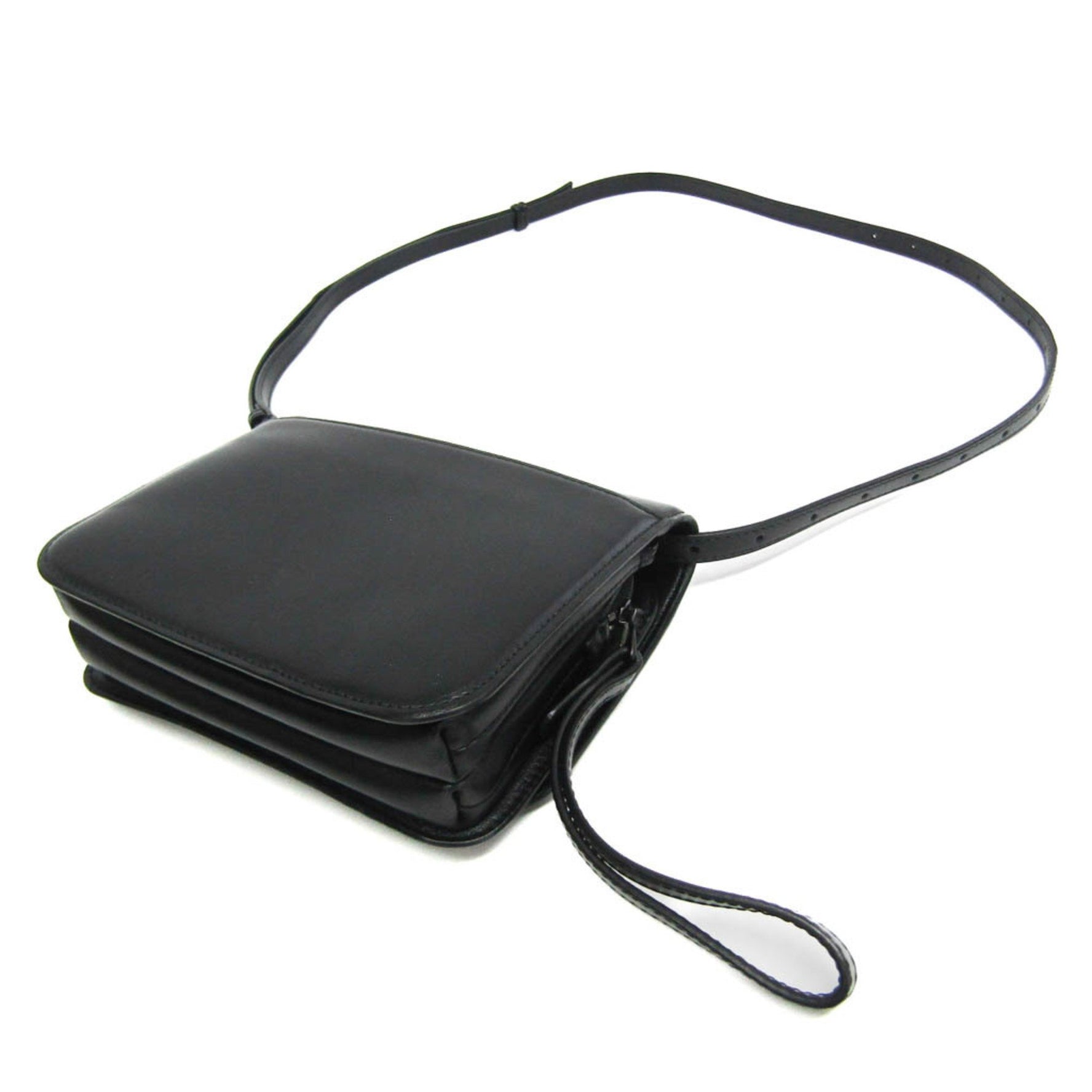 Balenciaga B Logo Leather Shoulder Bag