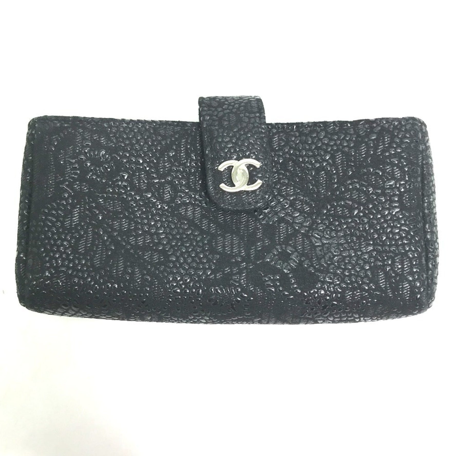 CHANEL Coco Mark CC Coin Case Pouch Leather