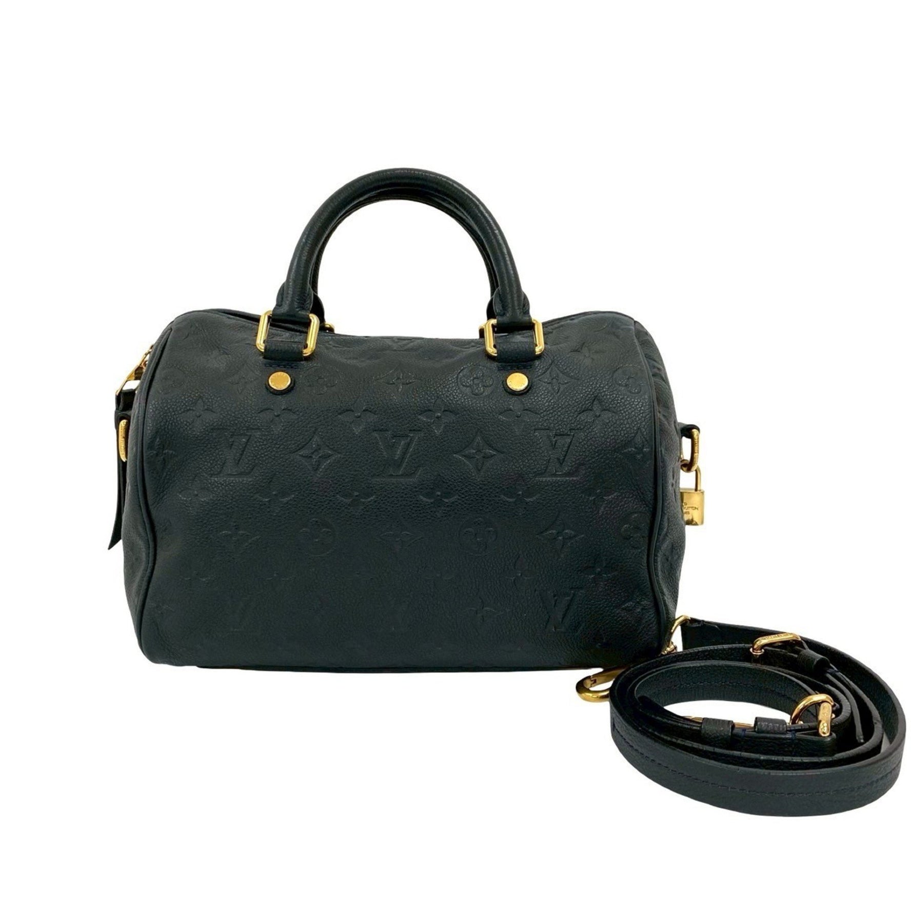 LOUIS VUITTON Speedy 25 Monogram Empreinte Leather Handbag/Shoulder Bag