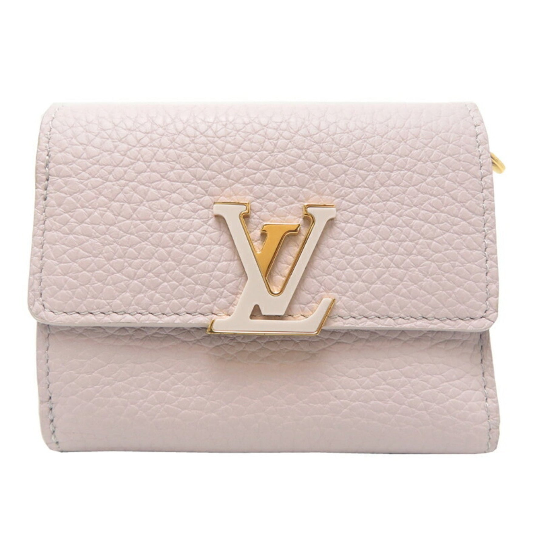 Louis Vuitton Portefeuille Capucines XS Tri-fold Wallet Taurillon Blue