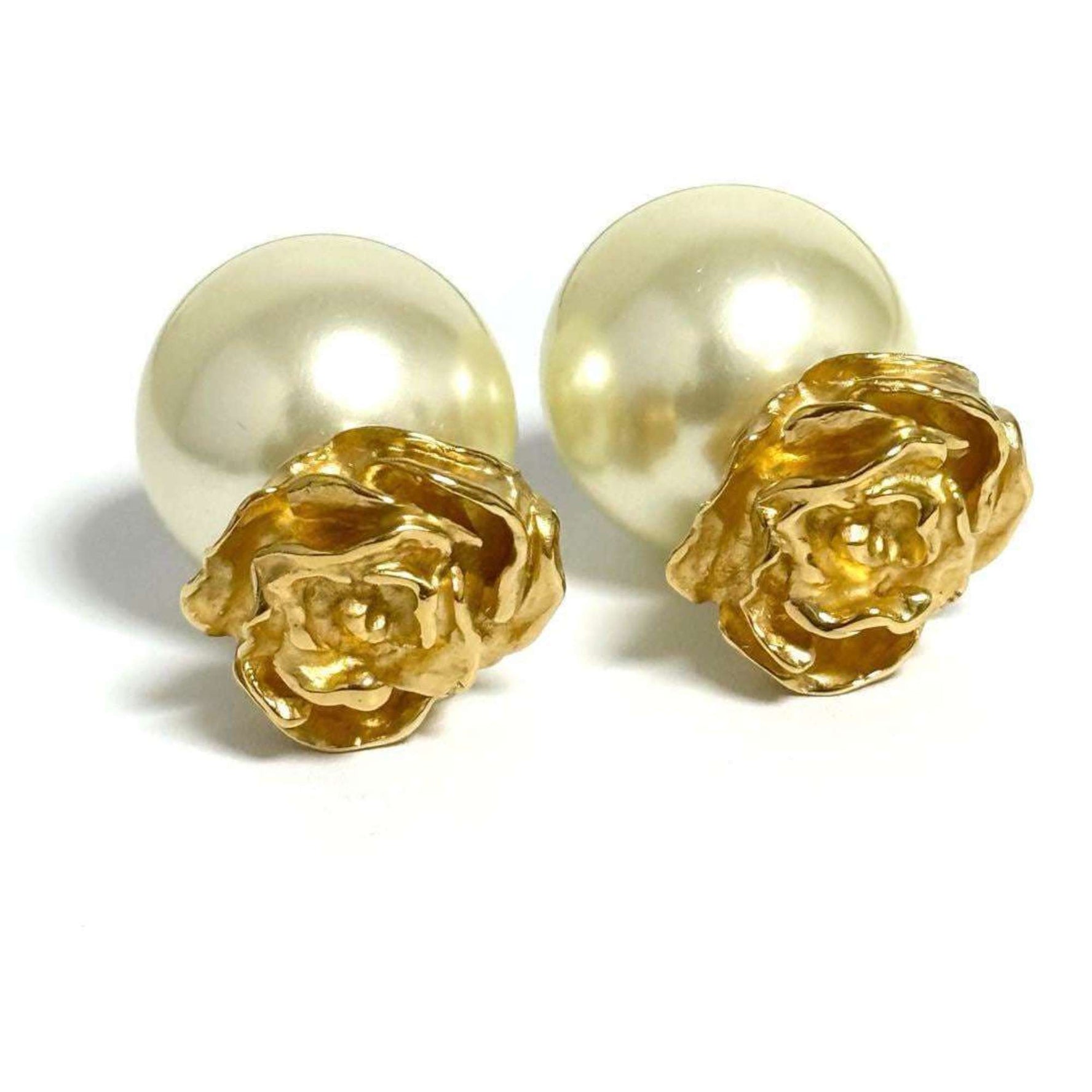 Christian Dior Dior Tribal Flower Stud Earrings