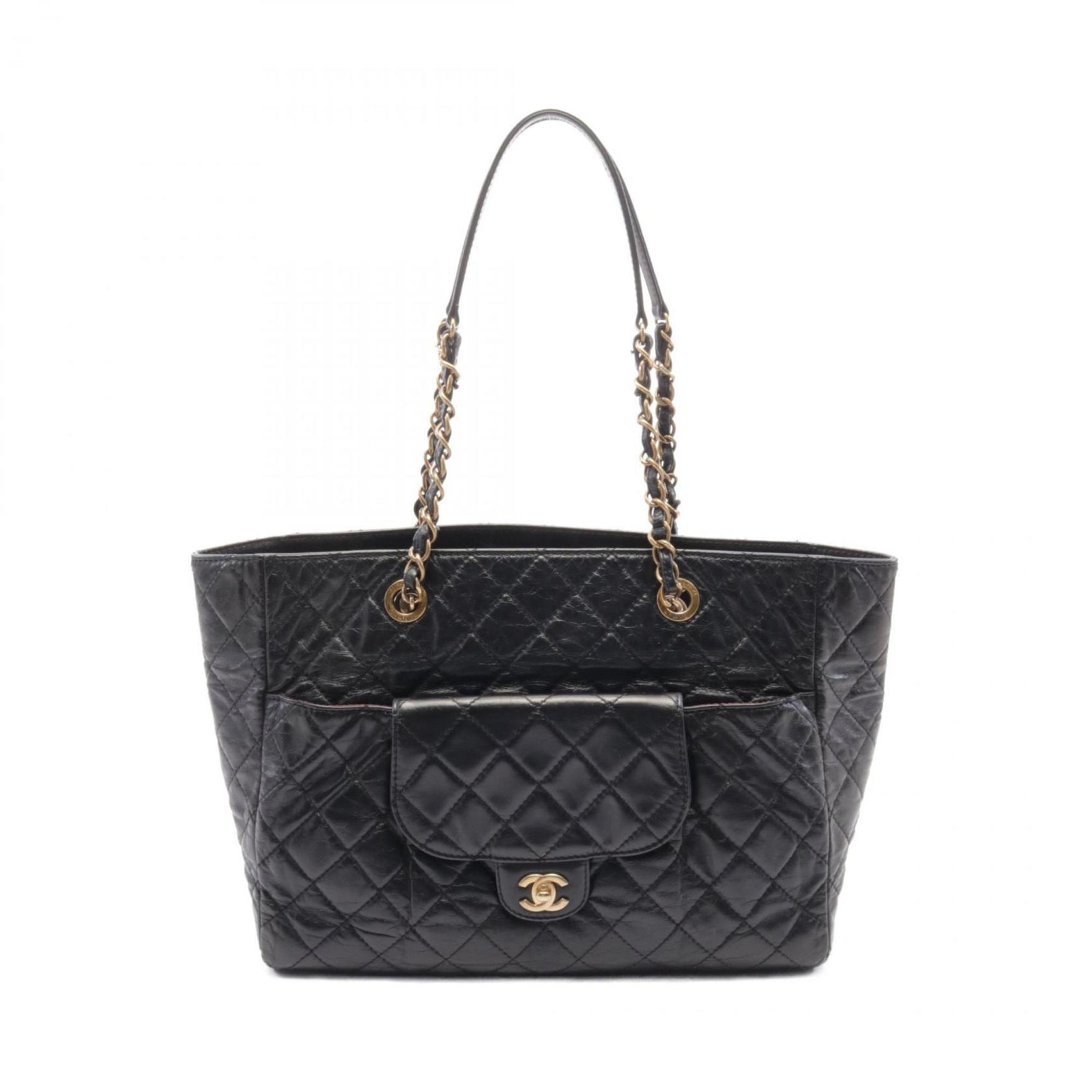 CHANEL Matelasse Tote Bag Leather