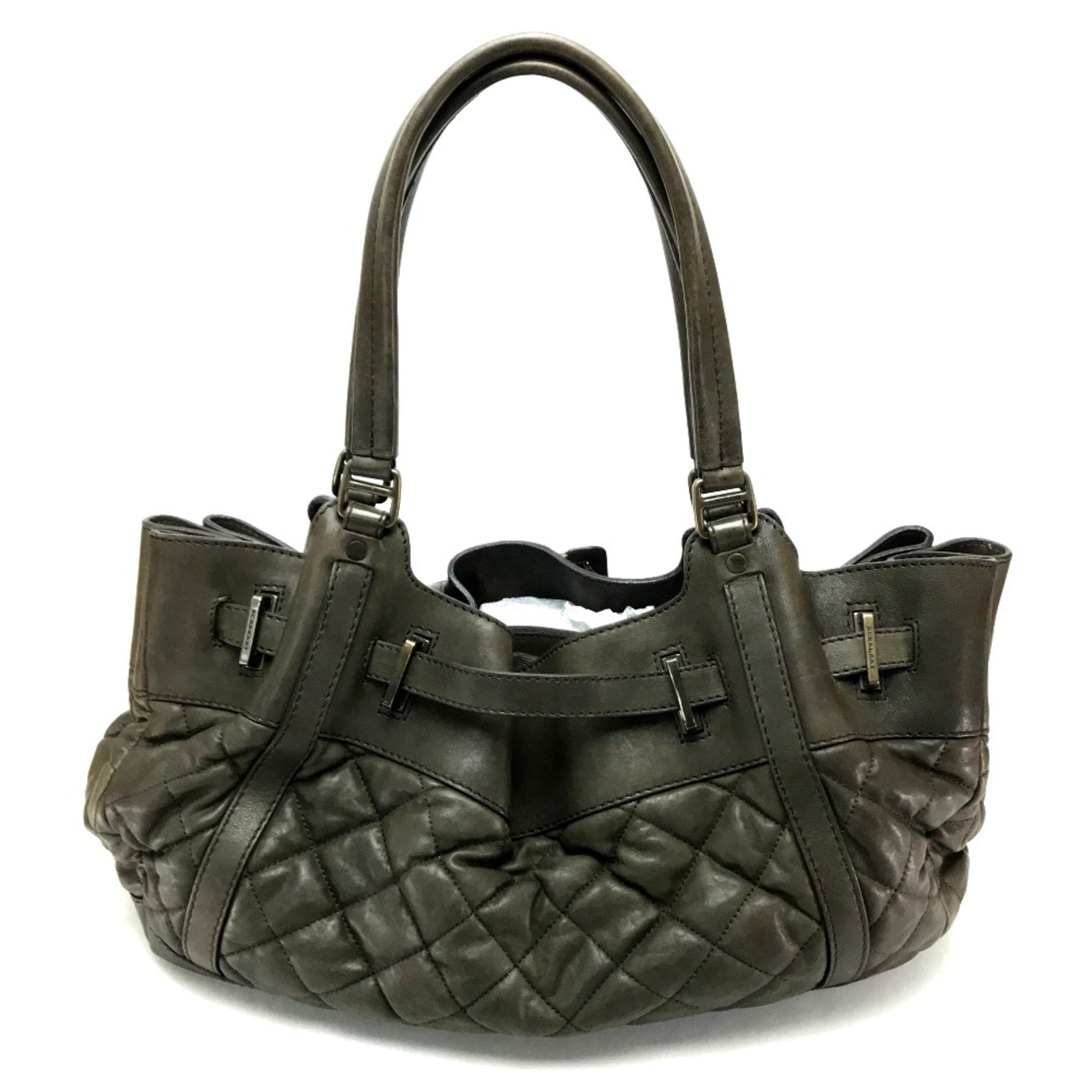 Burberry Men's Bag Shoulder Bag Tote Bag cigarette smoke (dark brown)