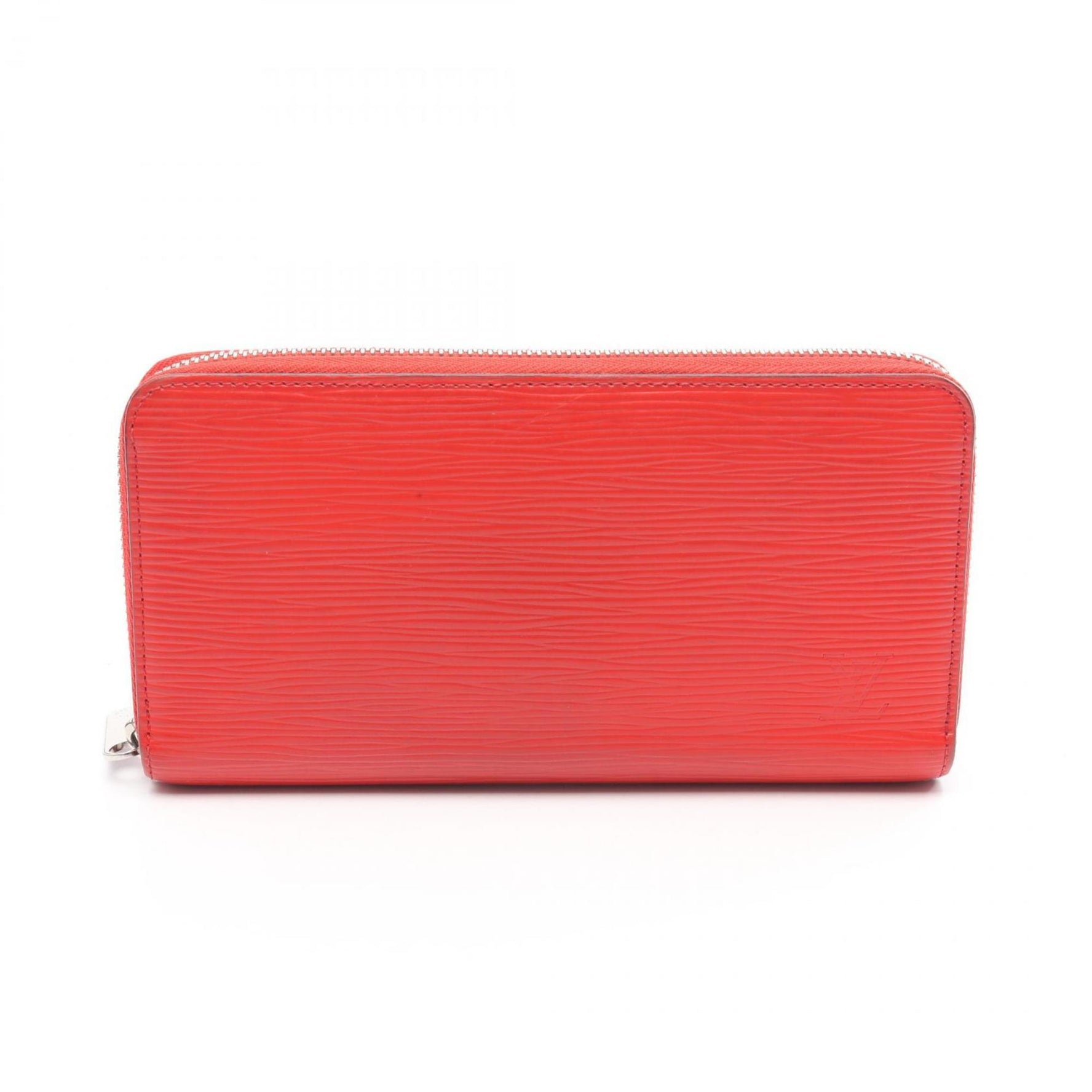 Louis Vuitton Zippy Wallet, Round Long Epi Leather, Red