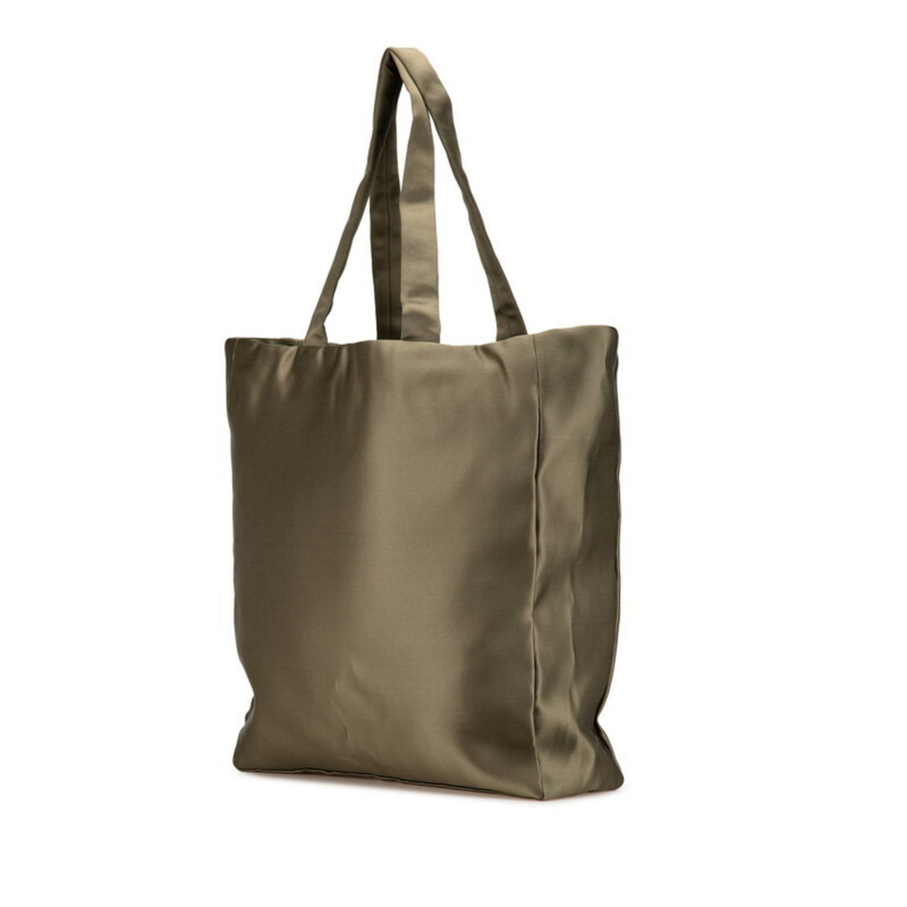 Louis Vuitton That's Love MM Handbag Tote Bag Khaki Green Satin