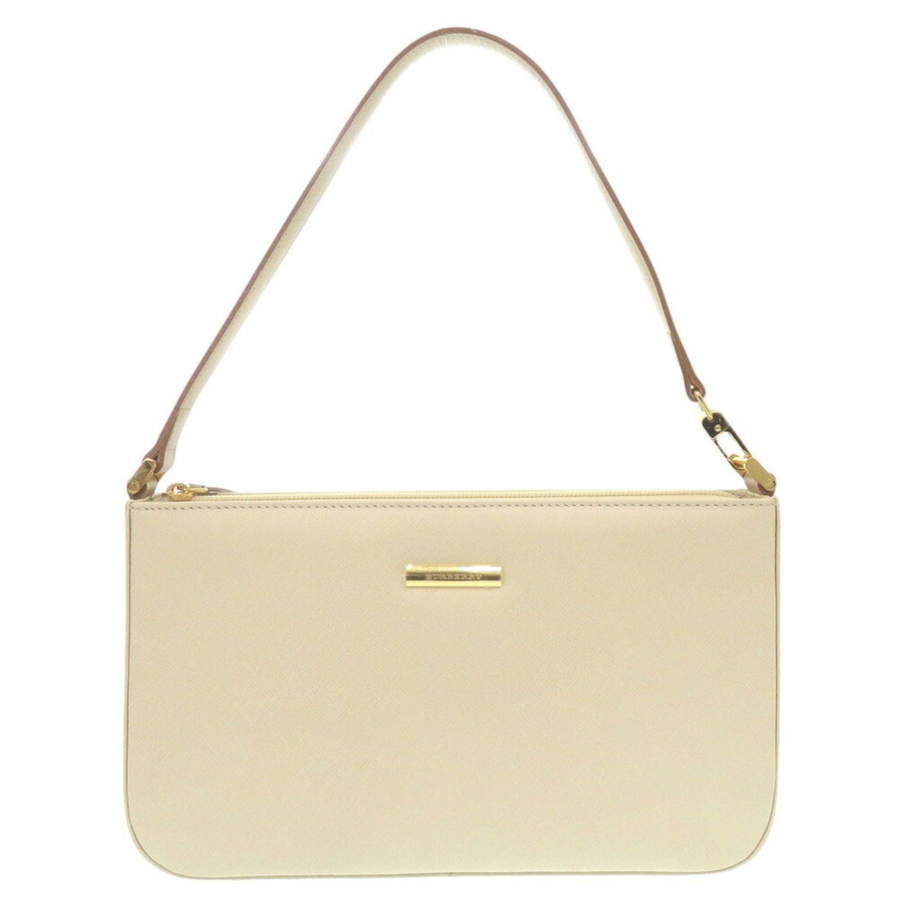 Burberry Bag Nova Check Saffiano Leather Ivory/White Shoulder White