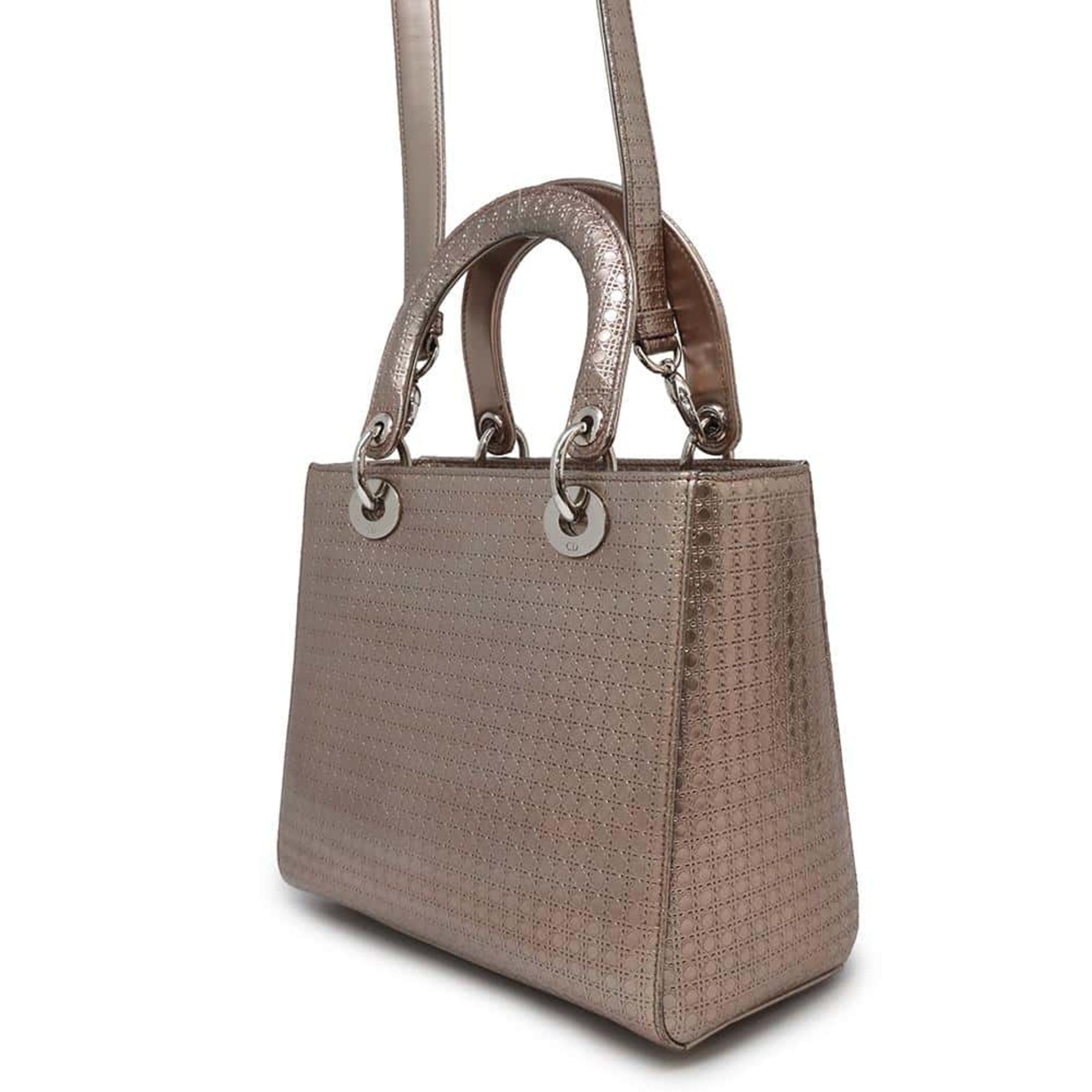 Christian Dior Handbag Lady Micro Cannage Medium Shoulder Bag
