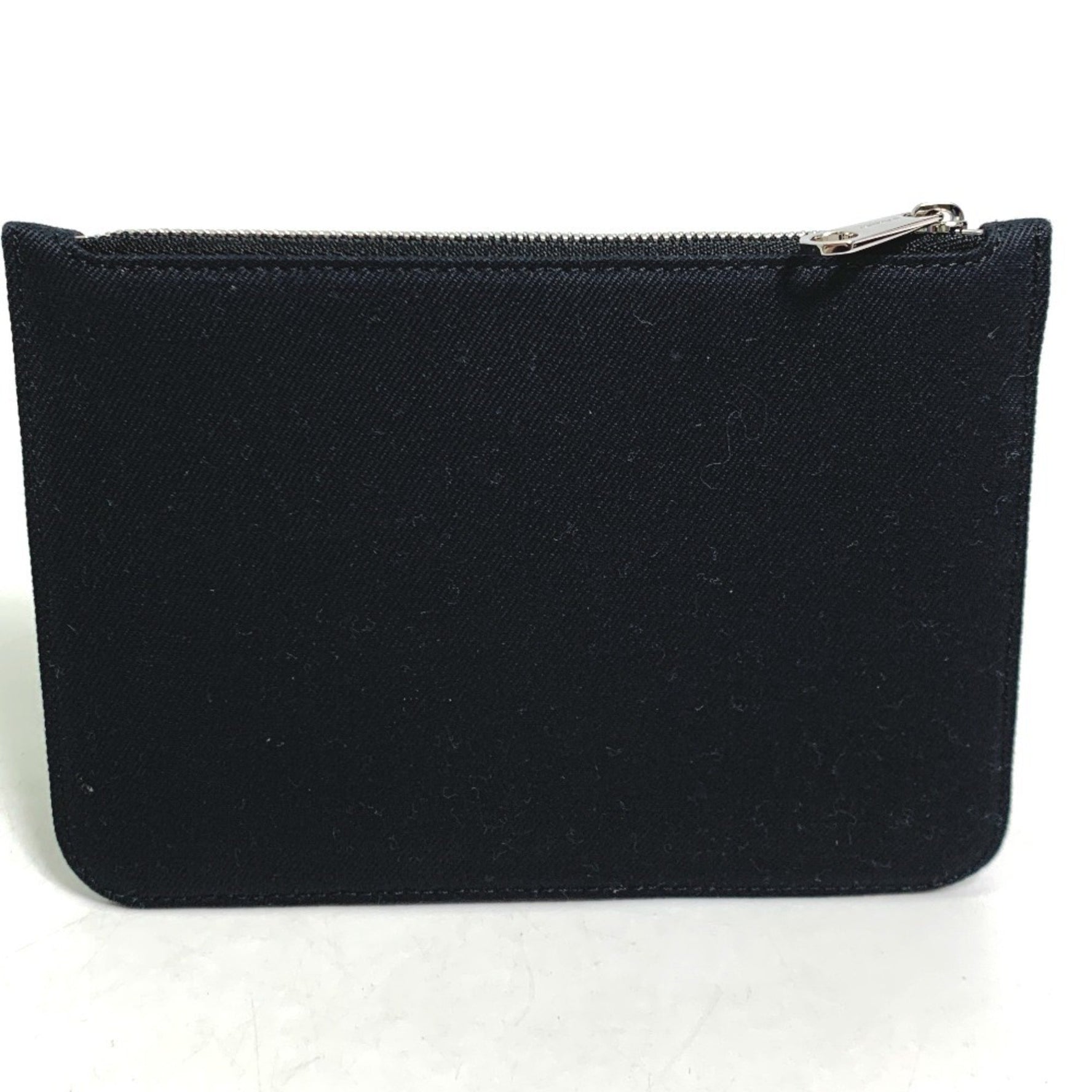 BURBERRY LOVE Wallet/Coin Case Clutch Bag Pouch Canvas Black
