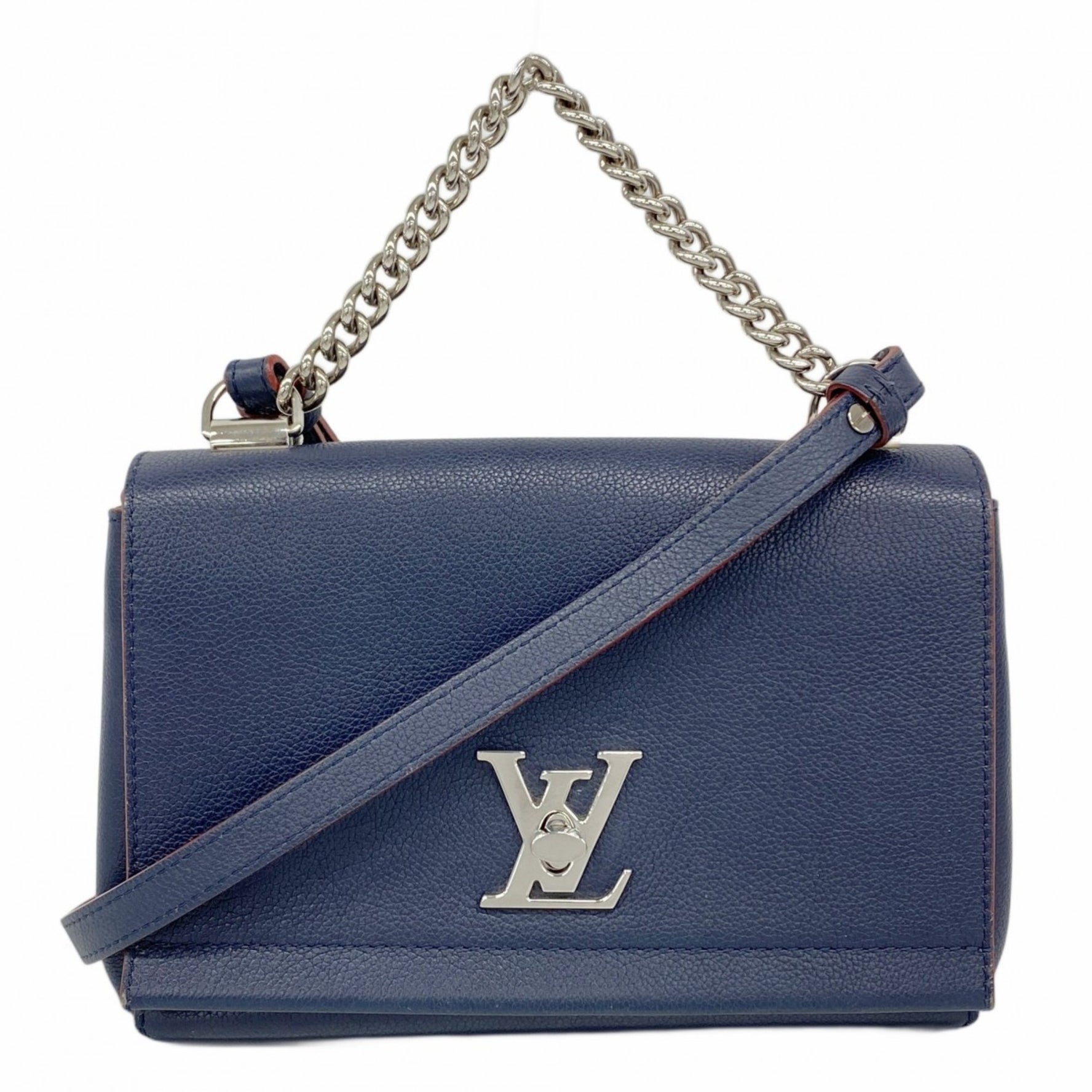 Louis Vuitton Lockme Handbag Marine Rouge Bag