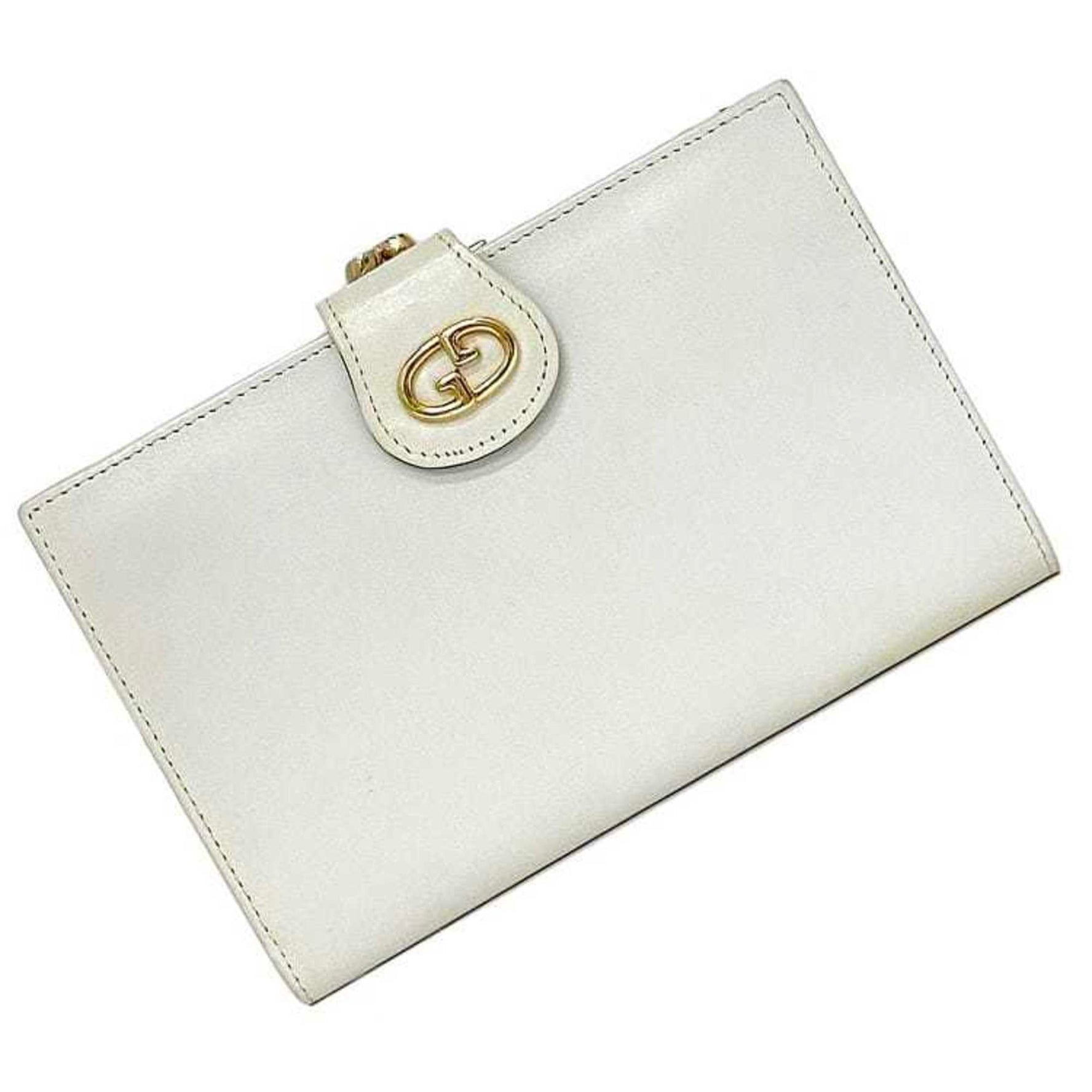 Gucci Bi-fold Wallet Old Leather Compact GG Retro