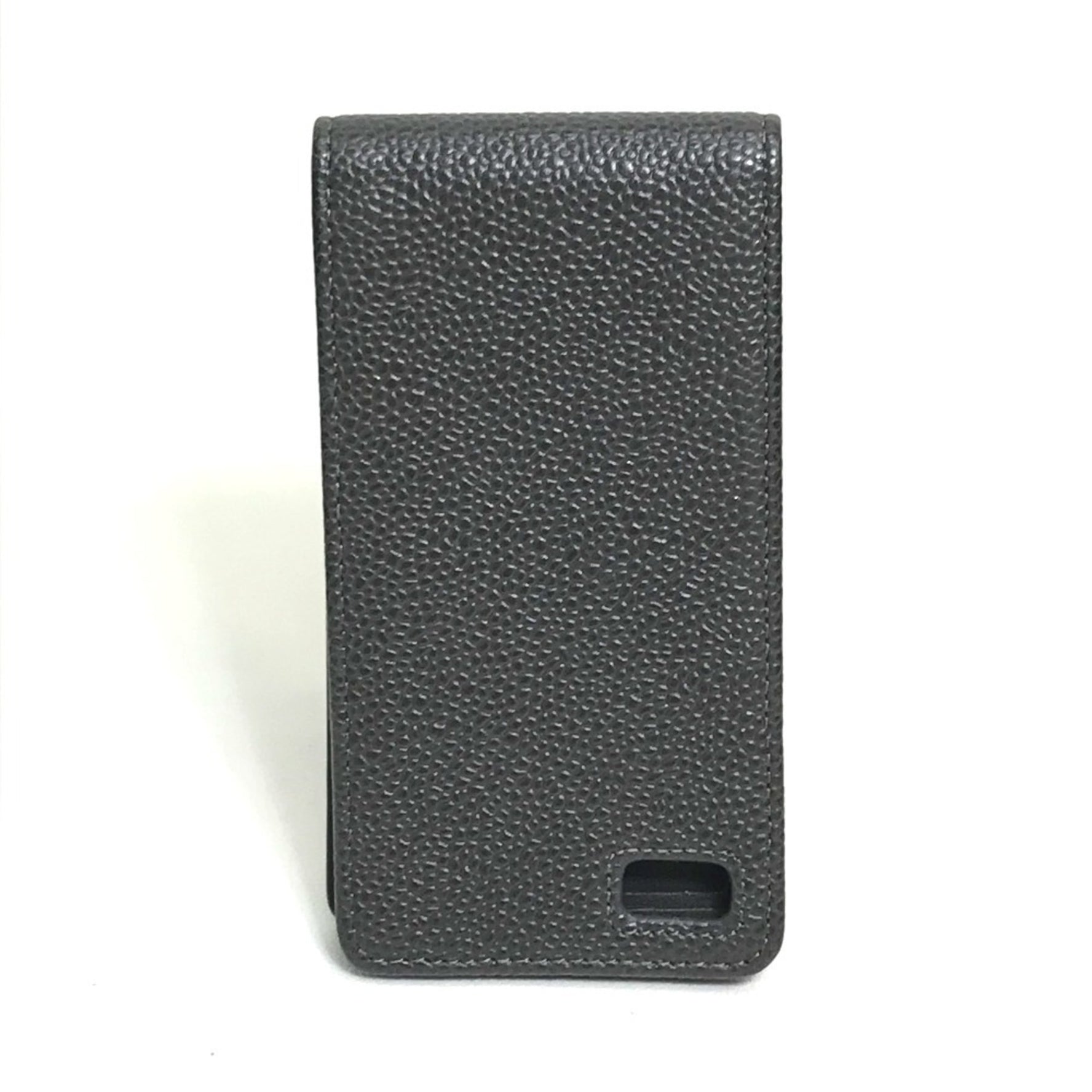 CHANEL CC Coco Mark iPhone 4 Compatible Cover Accessories Case Caviar Skin Ladies Gray