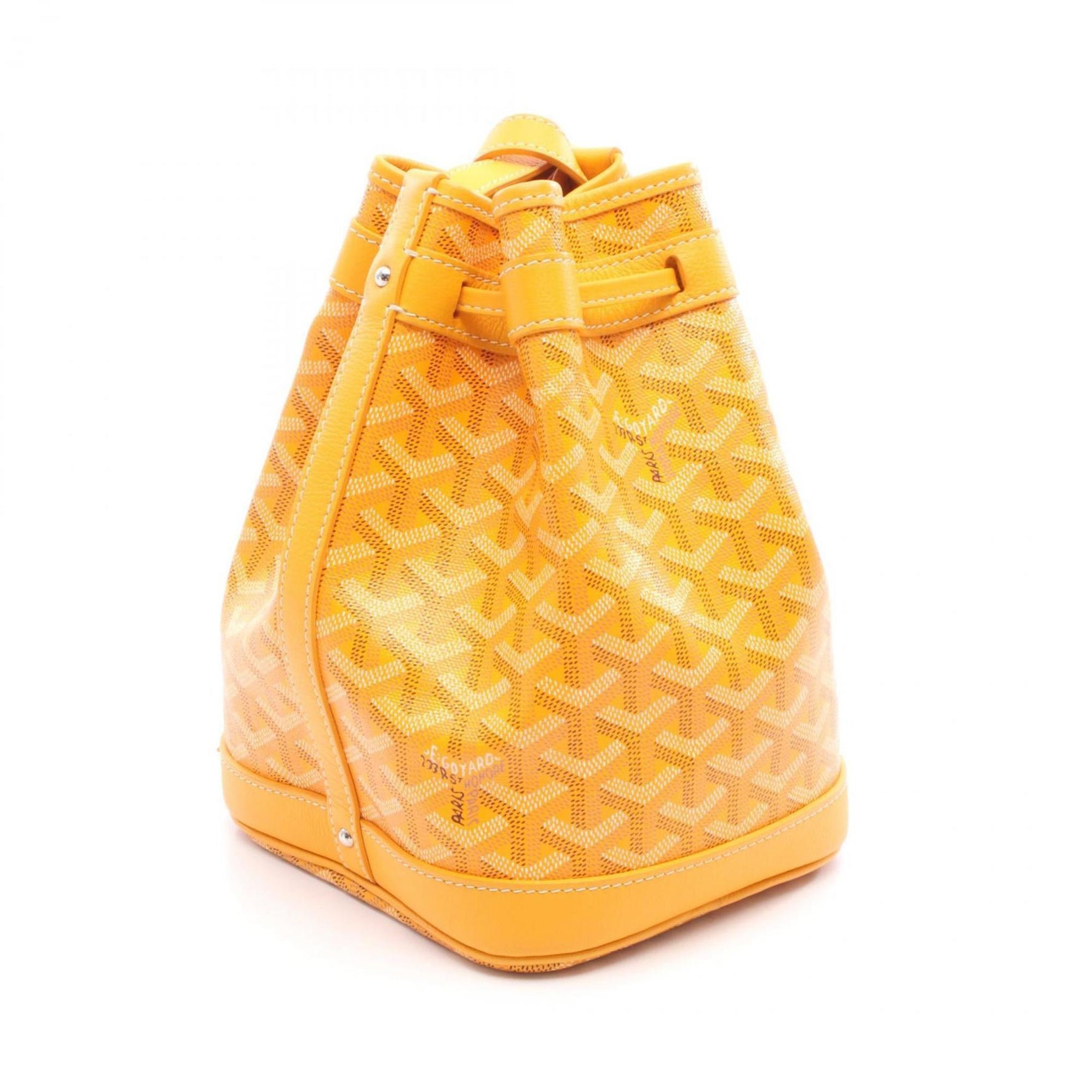Goyard shoulder bag, coated canvas, yellow, multicolor