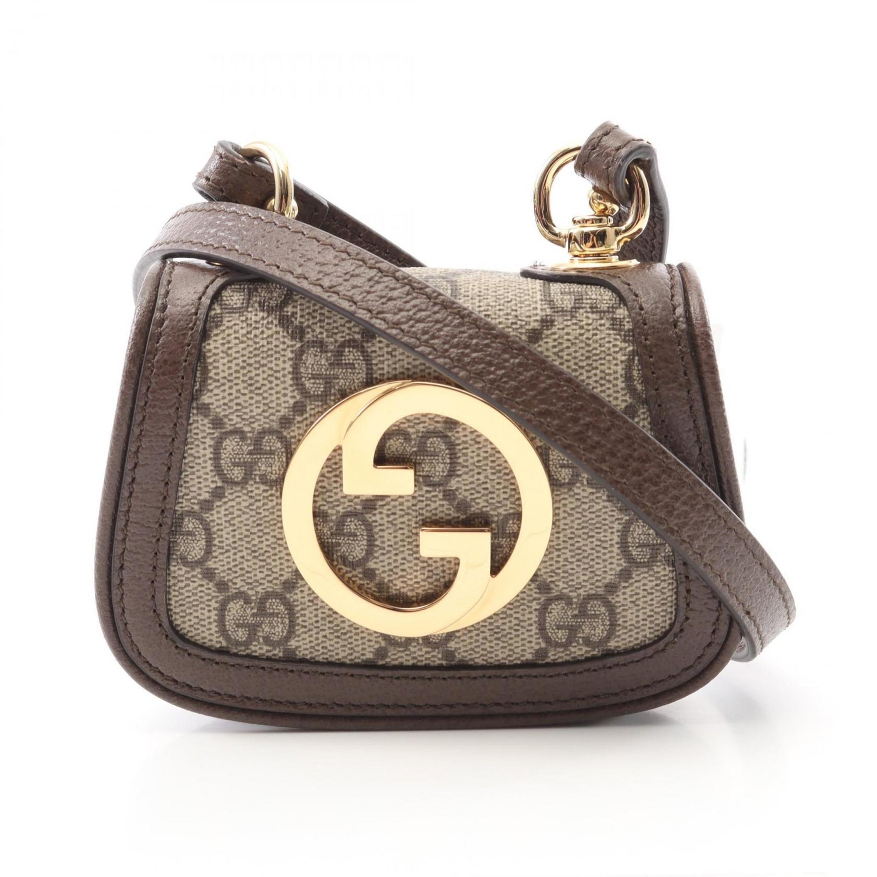 Gucci Blondie GG Supreme Shoulder Bag, Coated Canvas and Leather, Beige Brown