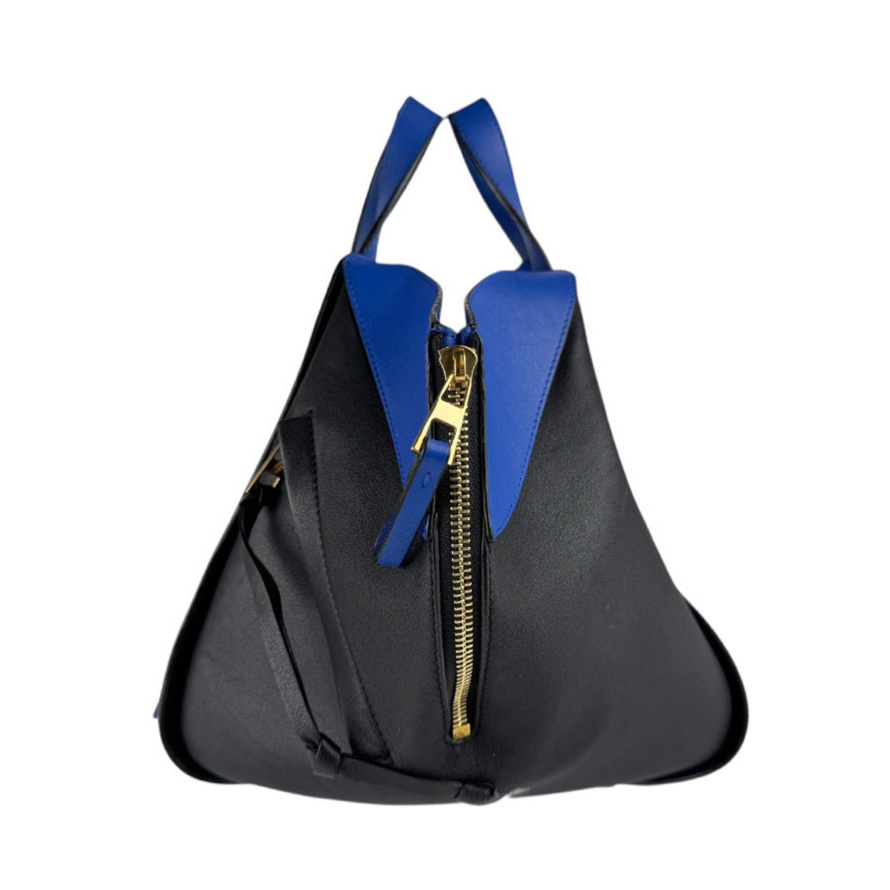 LOEWE Hammock Drawstring Shoulder Bag in Blue and Black