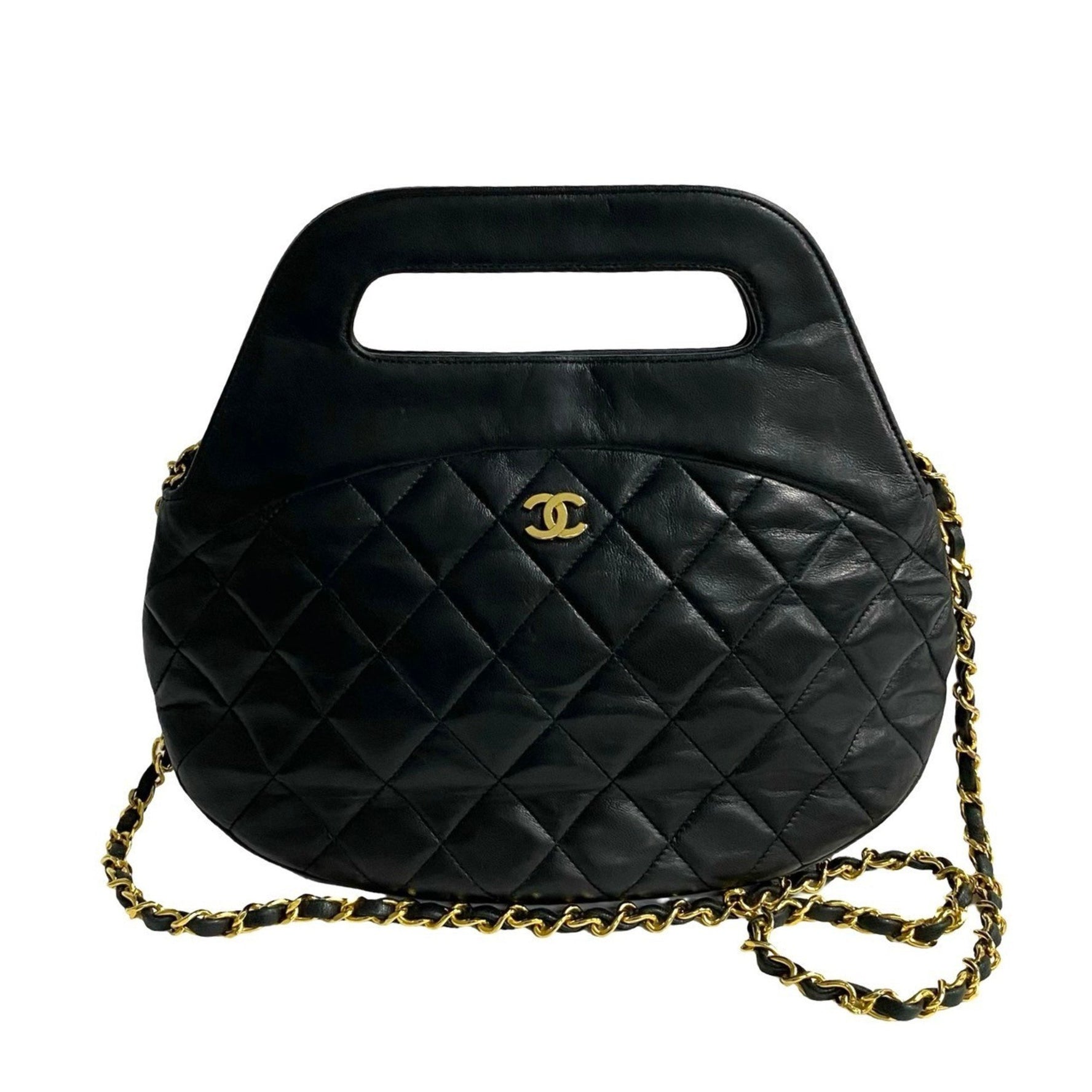 CHANEL Matelasse Coco Lambskin Leather Handbag/Shoulder Bag