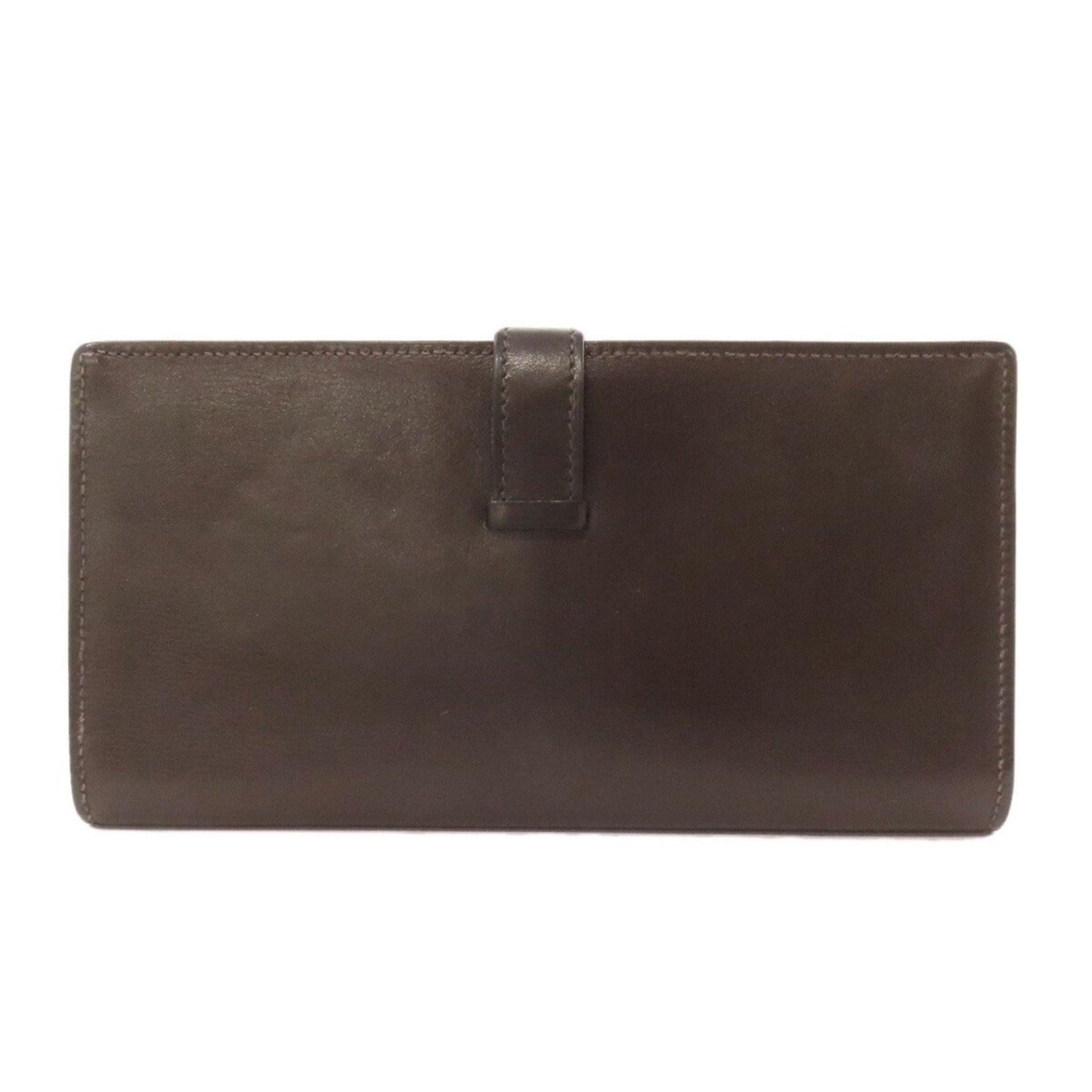 Hermès Bearn Soufflet Long Wallet Box Calf Leather HERMES