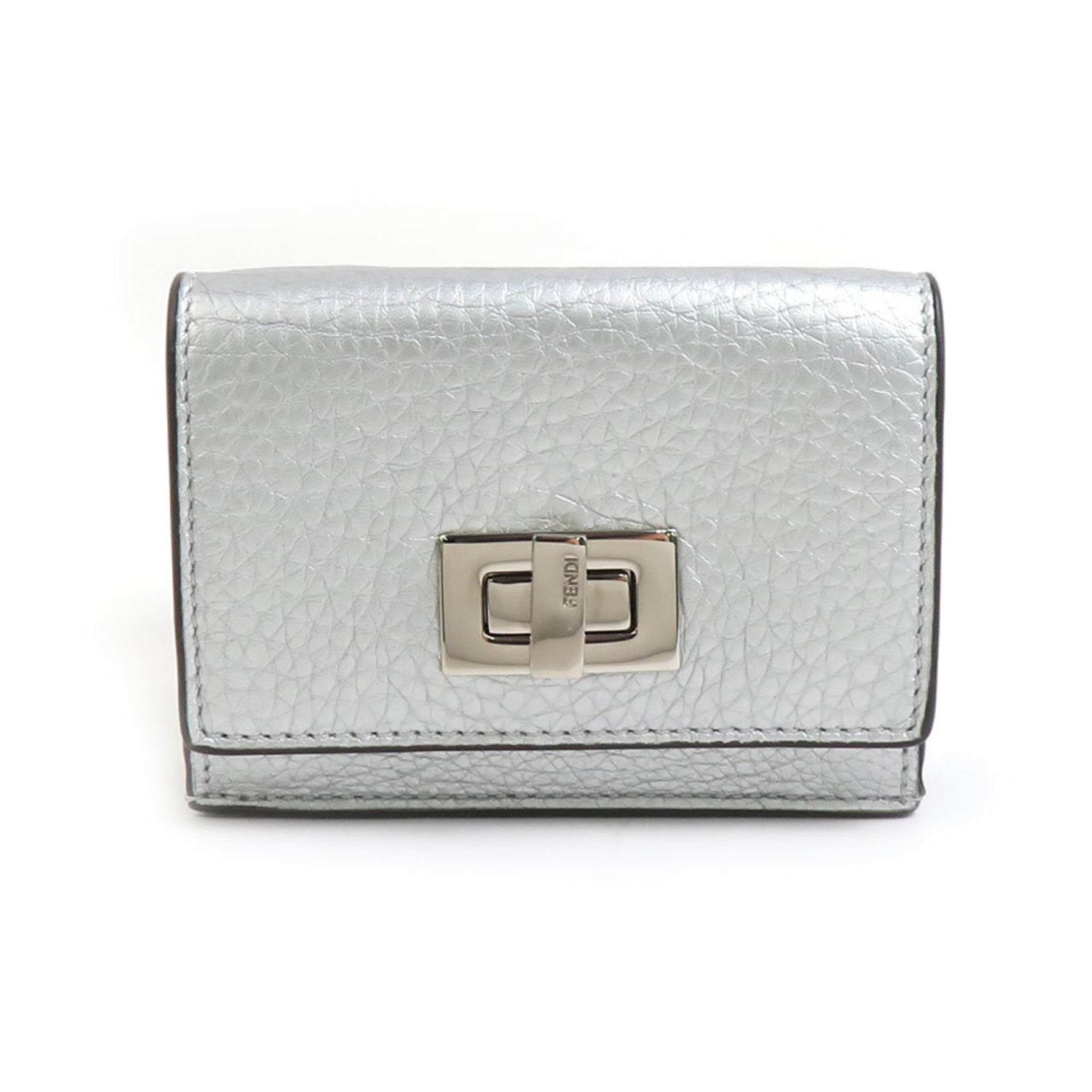 FENDI Tri-fold Wallet Peekaboo Leather Men's