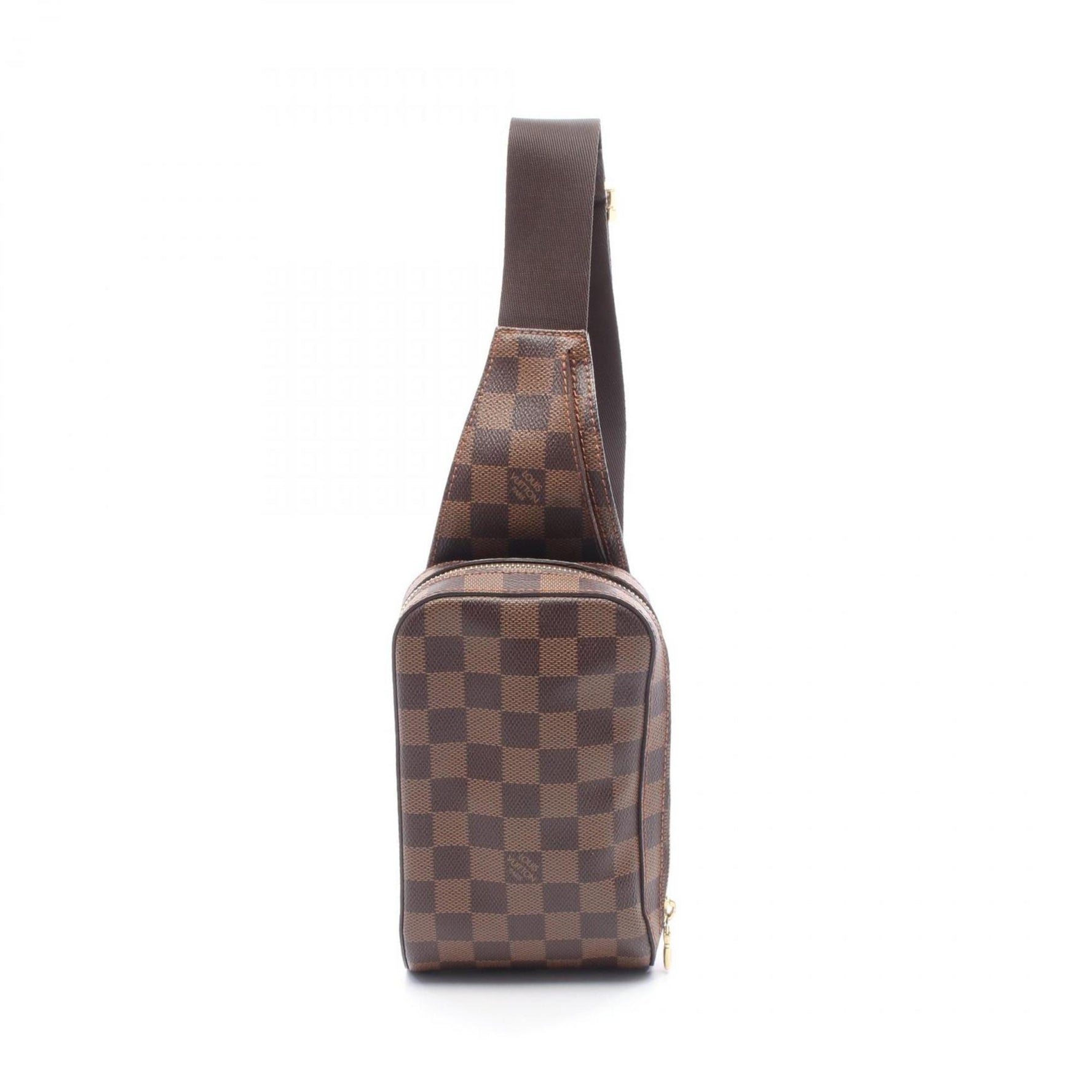 Louis Vuitton Geronimos Waist Bag/Body Bag, Coated Canvas, Damier Leather, Brown, Men's/Women's