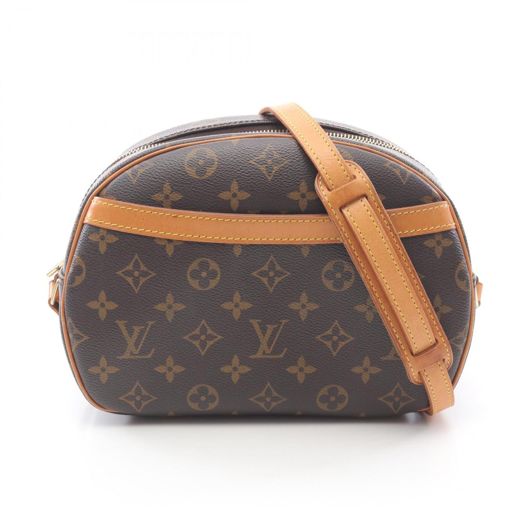 Louis Vuitton Blois Shoulder Bag, Coated Canvas and Leather, Monogram, Brown