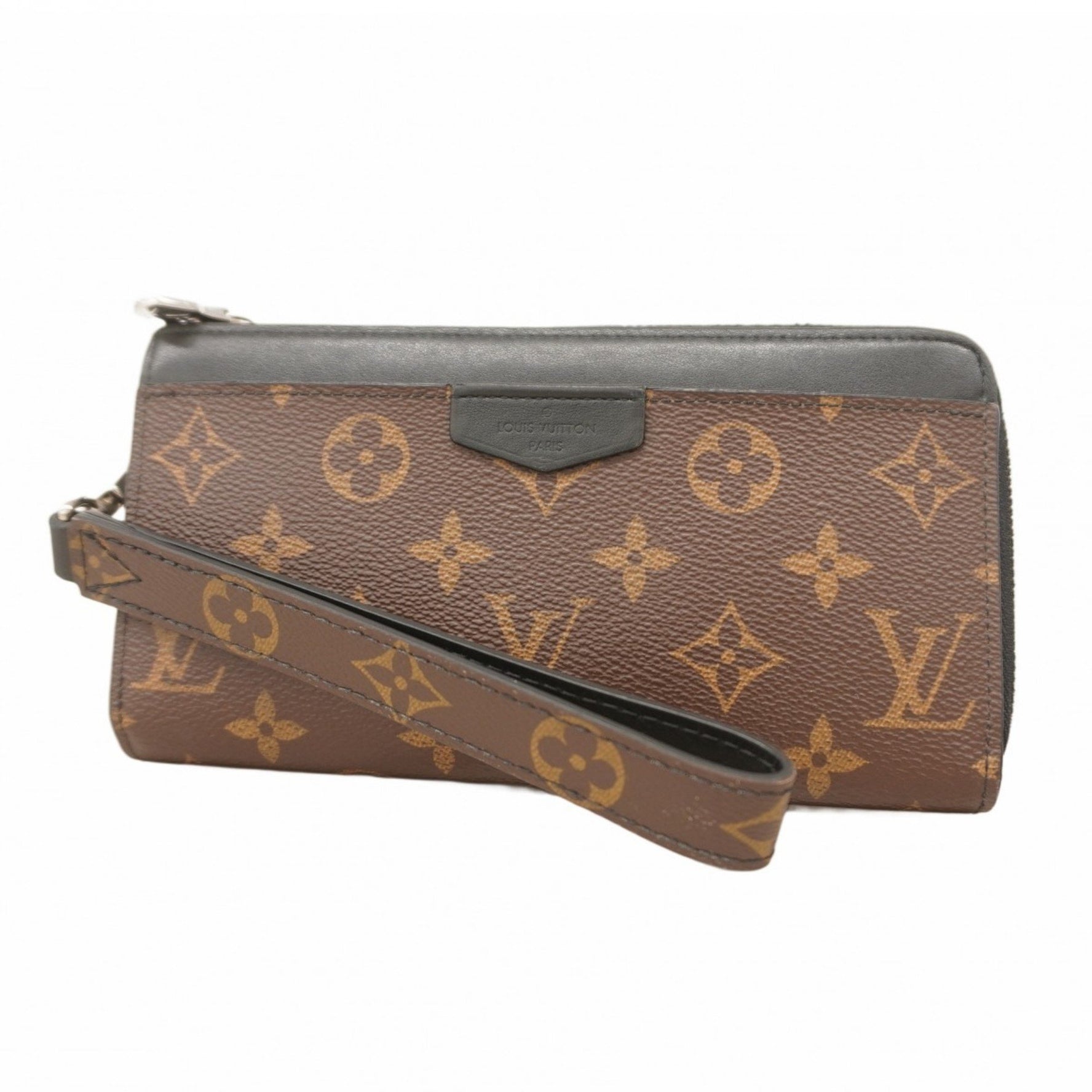 Louis Vuitton Monogram Macassar Zippy Dragonne Long Wallet Brown Noir