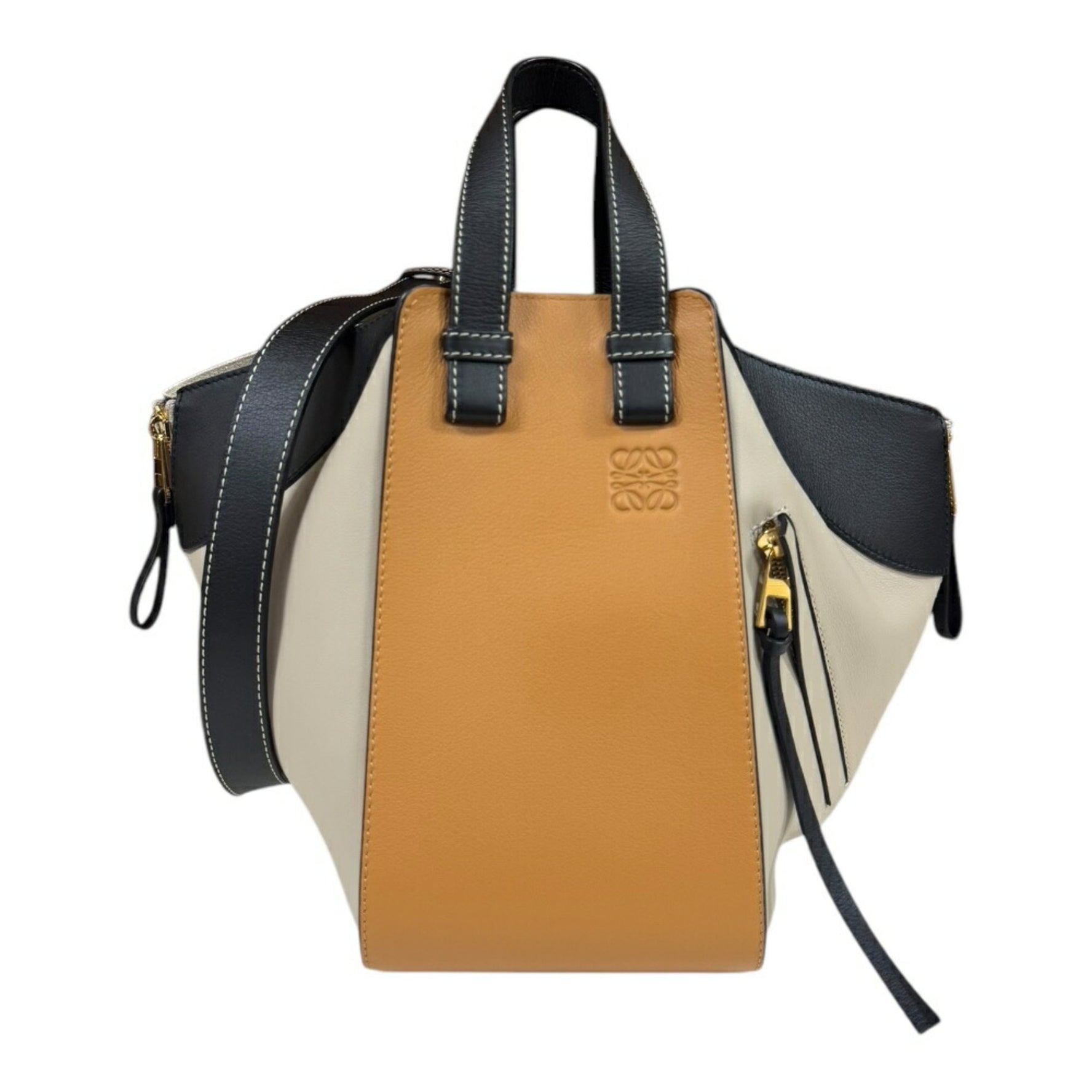 LOEWE Hammock Small Shoulder Bag Leather Beige
