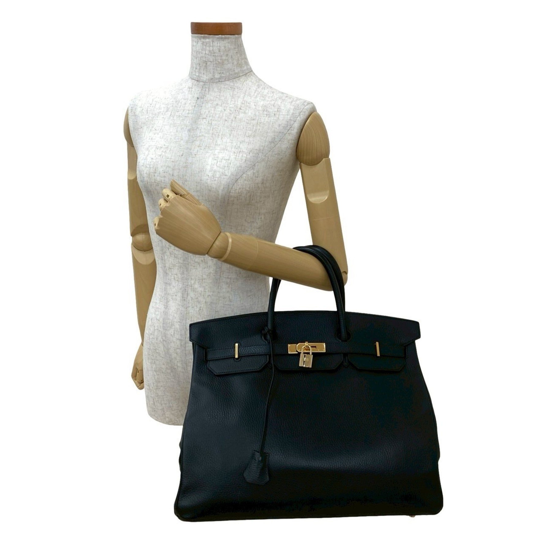 HERMES Birkin 40 Le Tourne Ardennes Leather Handbag Tote Bag