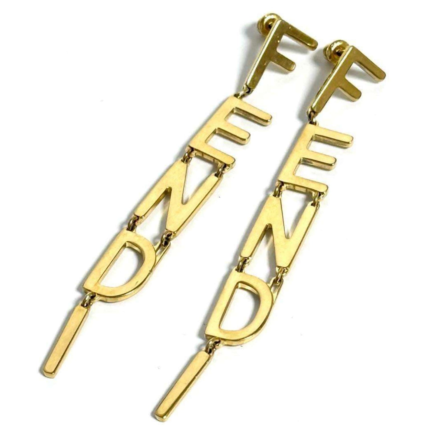 Fendi Fendigraphy Drop Earrings