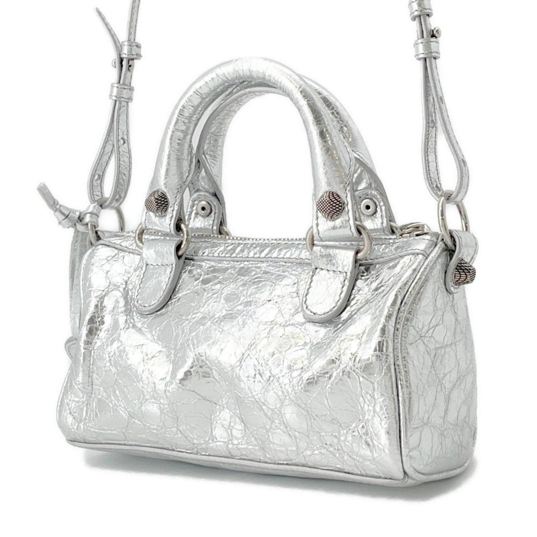 Balenciaga Le Cagoule Nano Leather Handbag