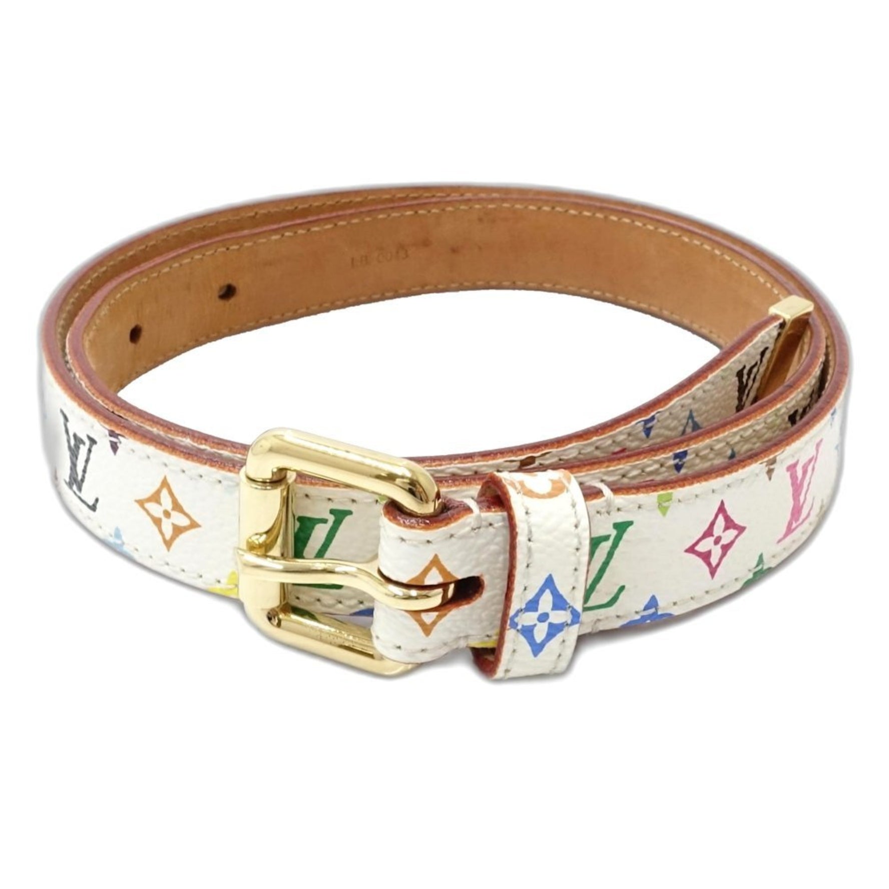 Louis Vuitton Multi Belt Santur 70 28 Blanc