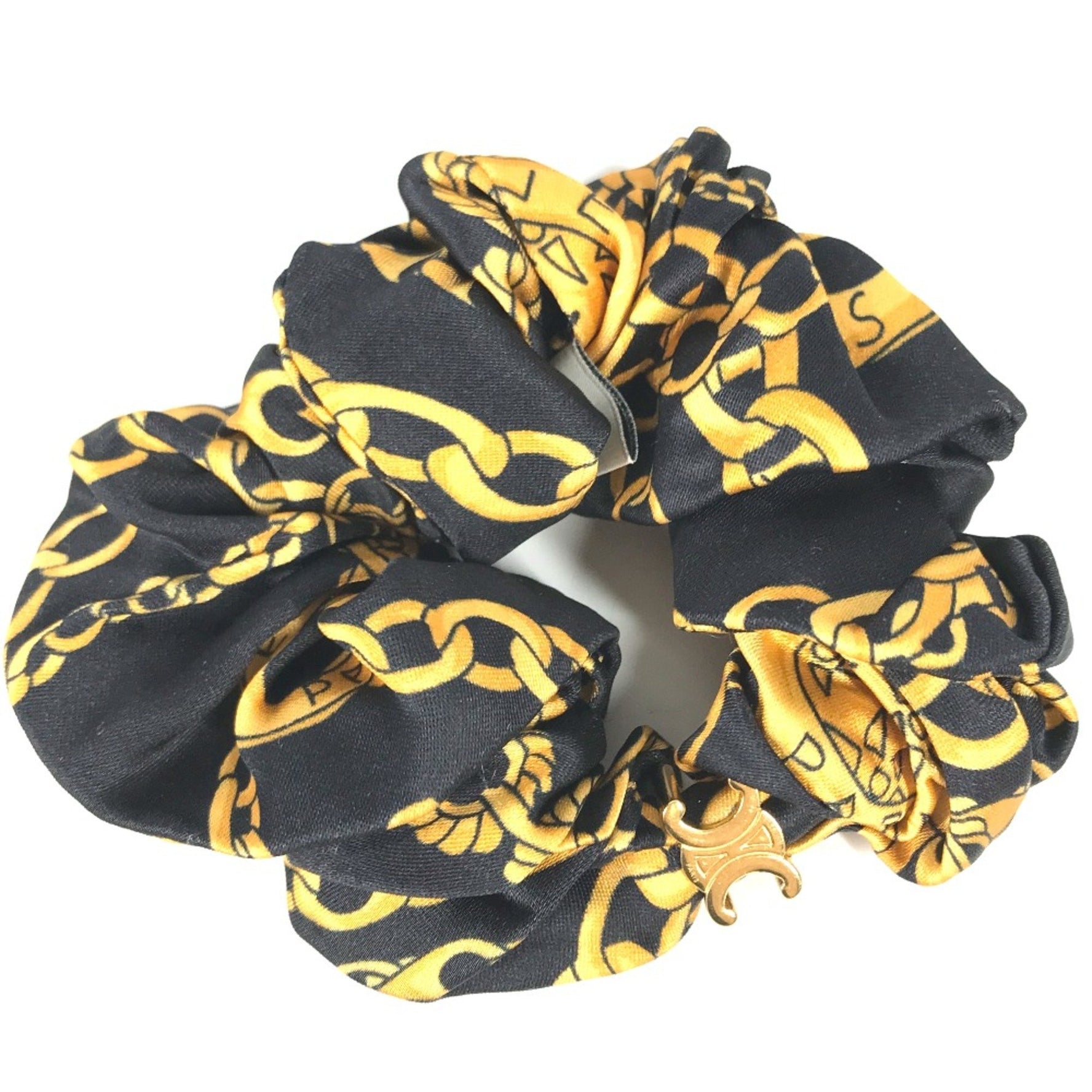 CELINE Triomphe hair accessories hair rubber Shush yellow