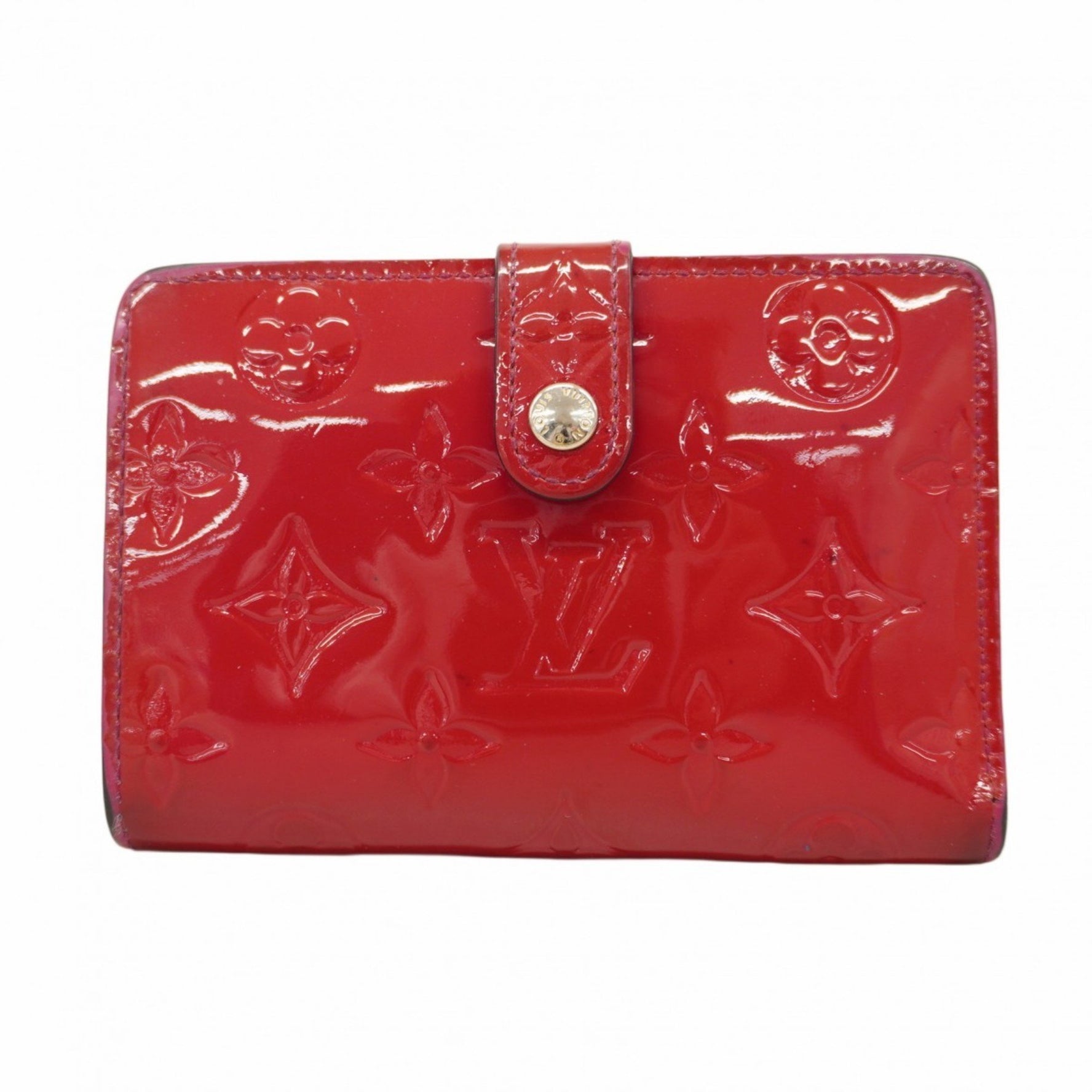 Louis Vuitton Vernis Portefeuille Viennois Wallet Rose Indigo