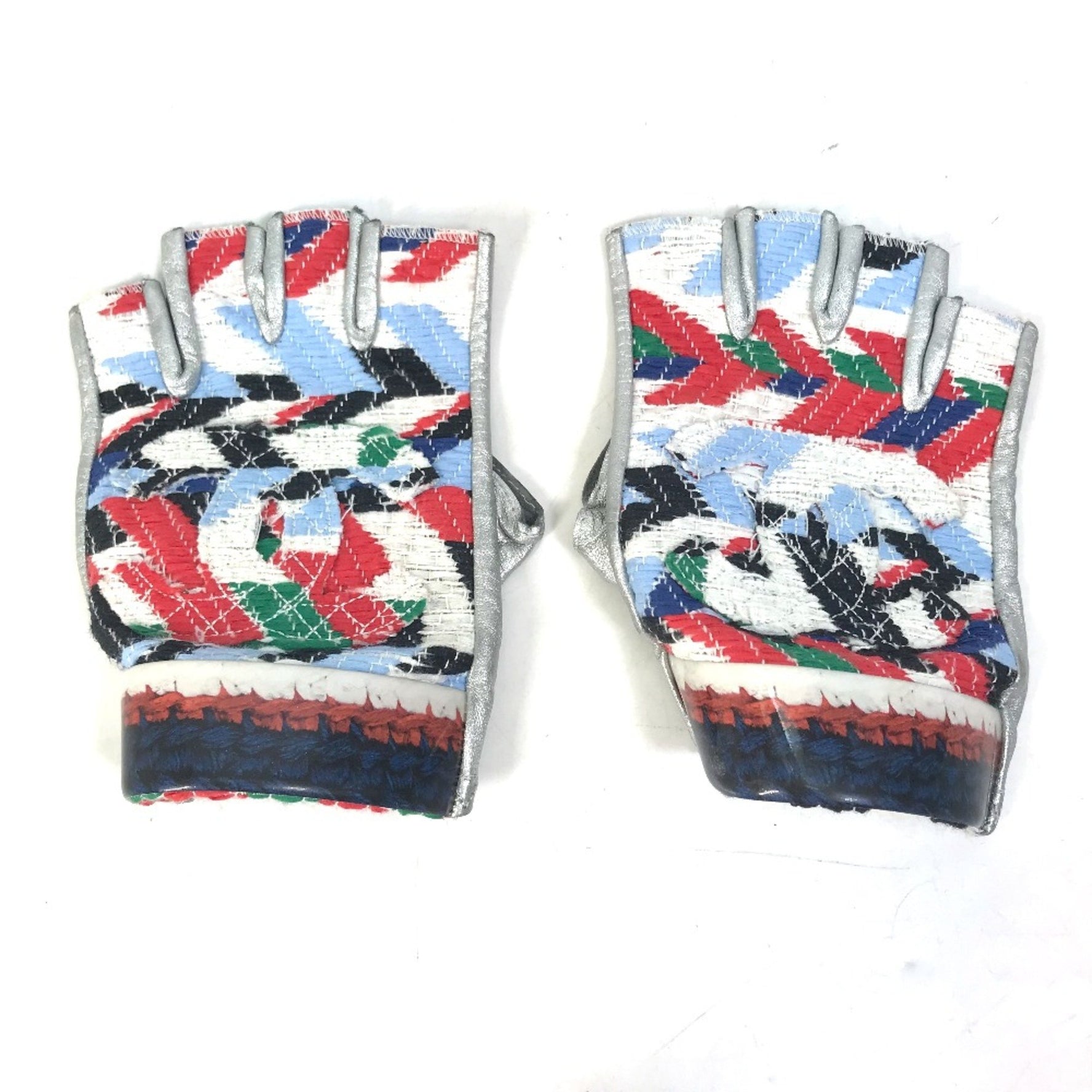 Chanel airline finger opening Glove Red