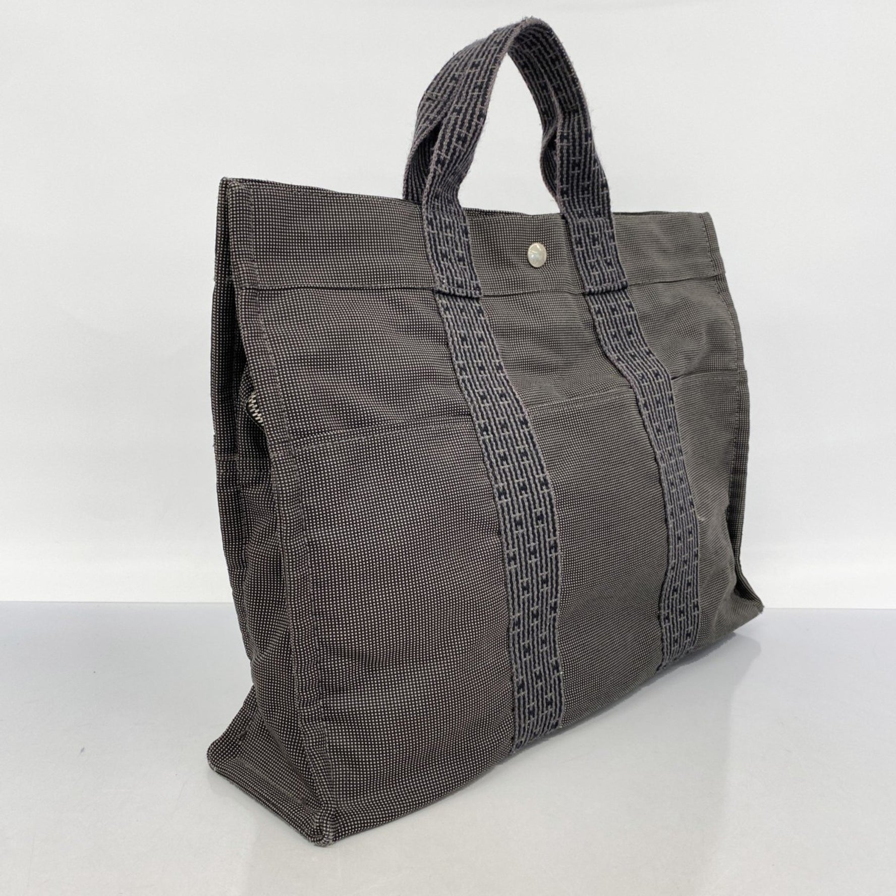 Hermes Hermès Air Line MM Tote Bag, Canvas, Men's and