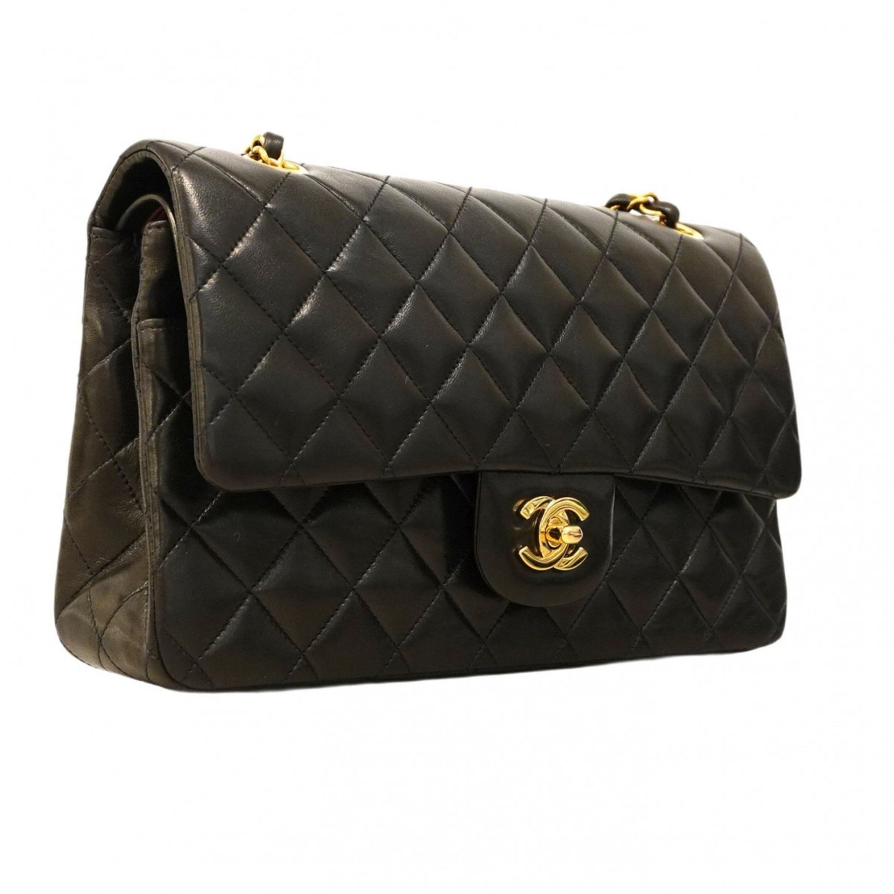 Chanel Matelasse Shoulder Bag with Double Flap and Chain, Lambskin