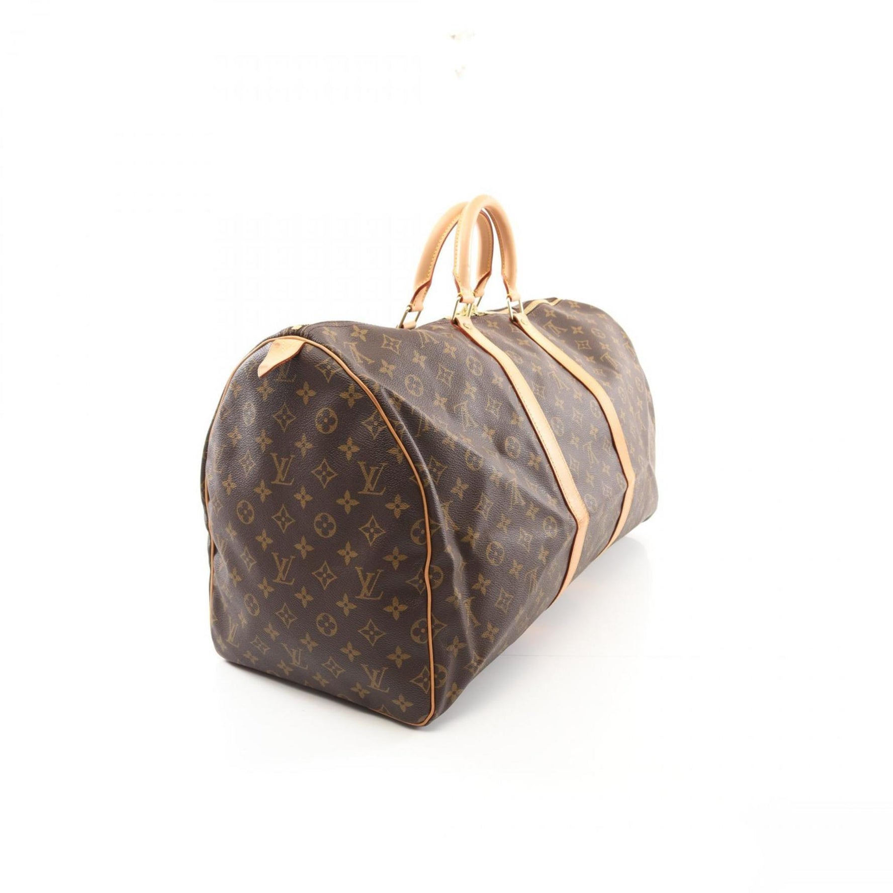 Louis Vuitton Keepall 55 Boston Bag, Coated Canvas and Leather, Monogram, Men's