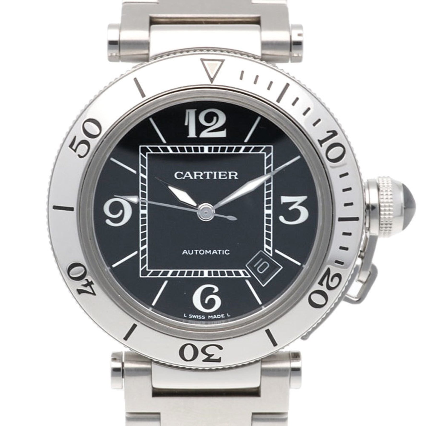 Cartier Pasha Seatimer Watch Stainless Steel 2790 Automatic Overhauled