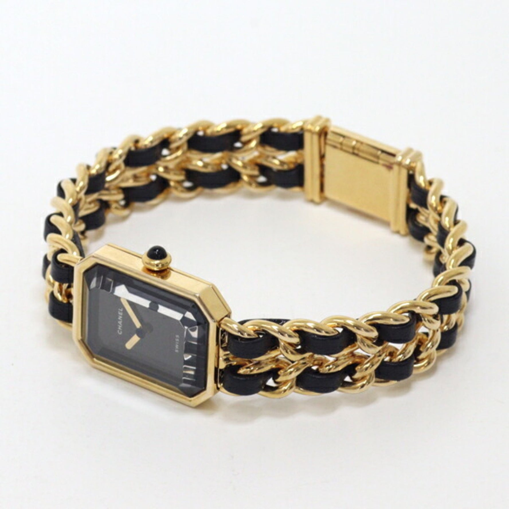 CHANEL Ladies Watch Premiere XL Black Dial Quartz Finished