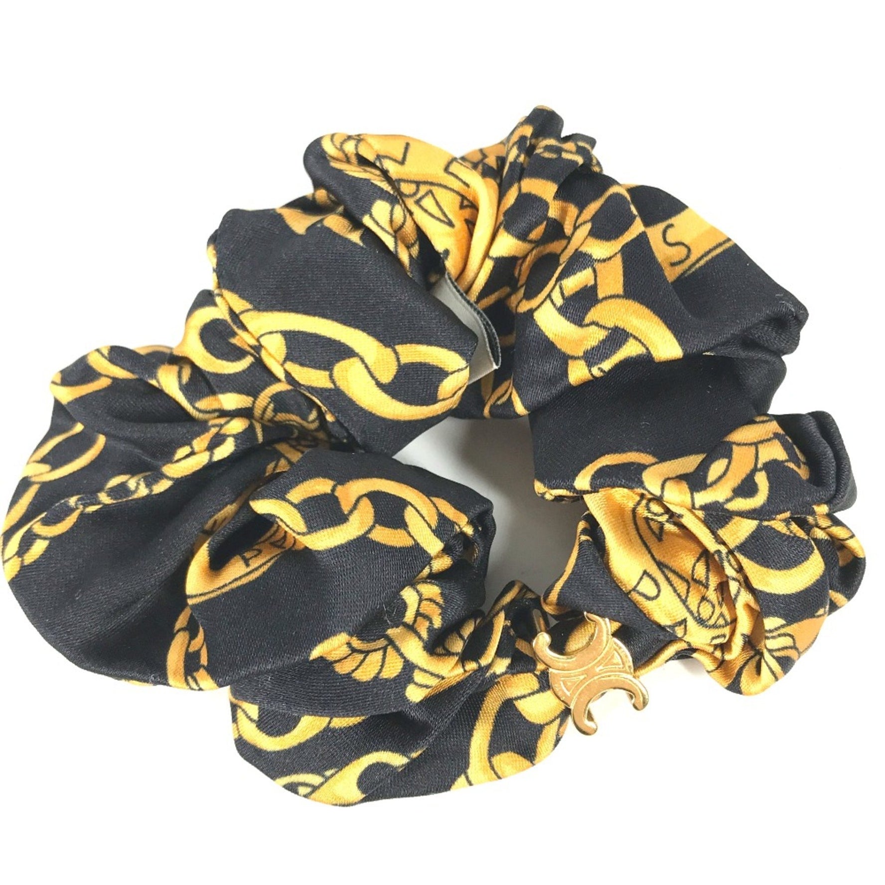CELINE Triomphe hair accessories hair rubber Shush yellow