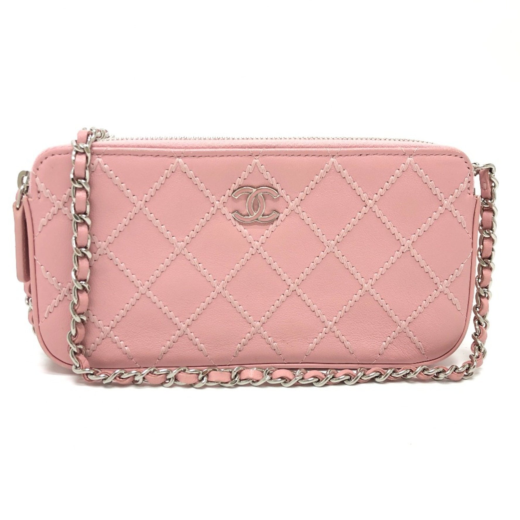 Chanel CC Mark Chain Wallet Long Wallet Shoulder Bag Lining Multicolore/SilverHardware