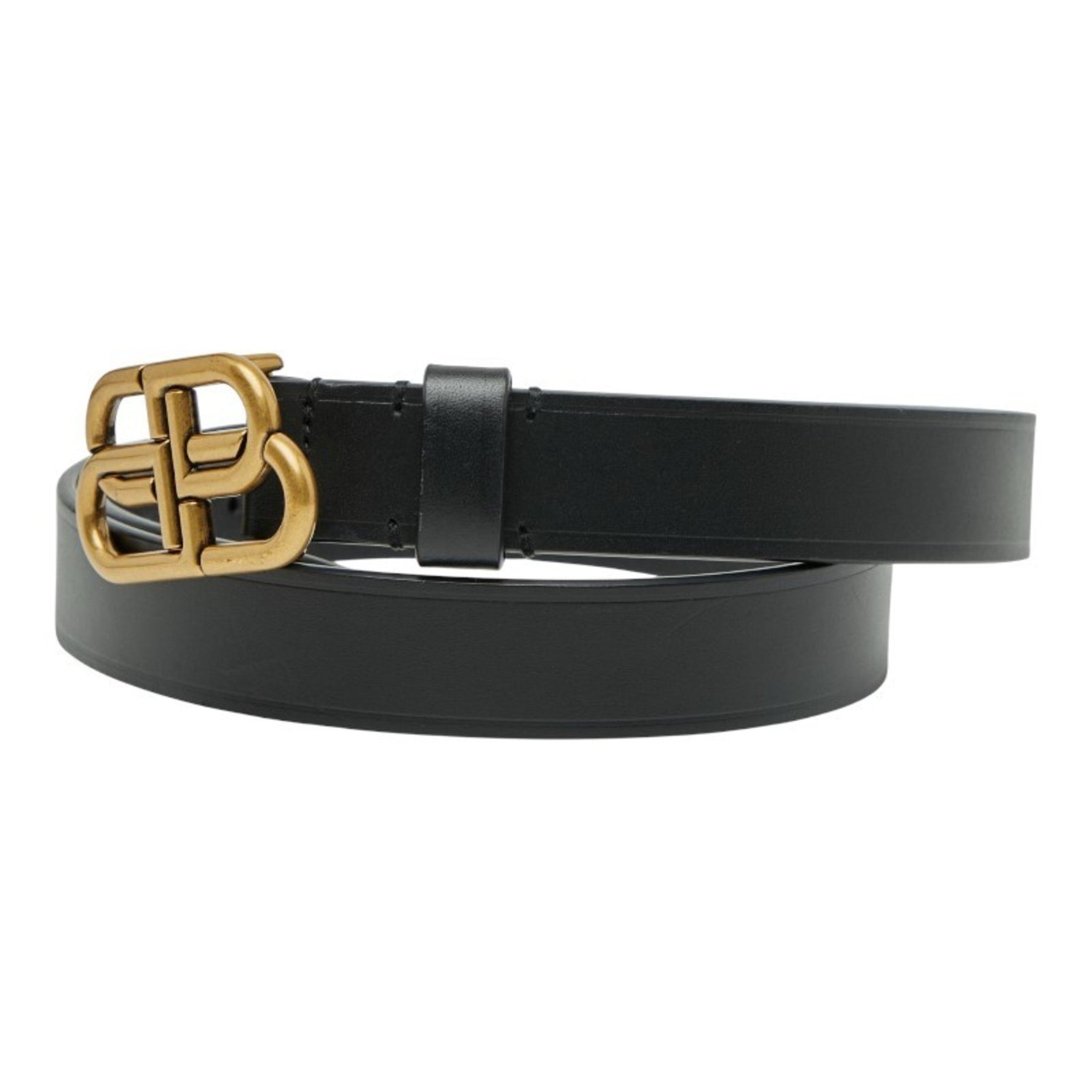 Balenciaga BB Thin Belt, Size 75, Leather