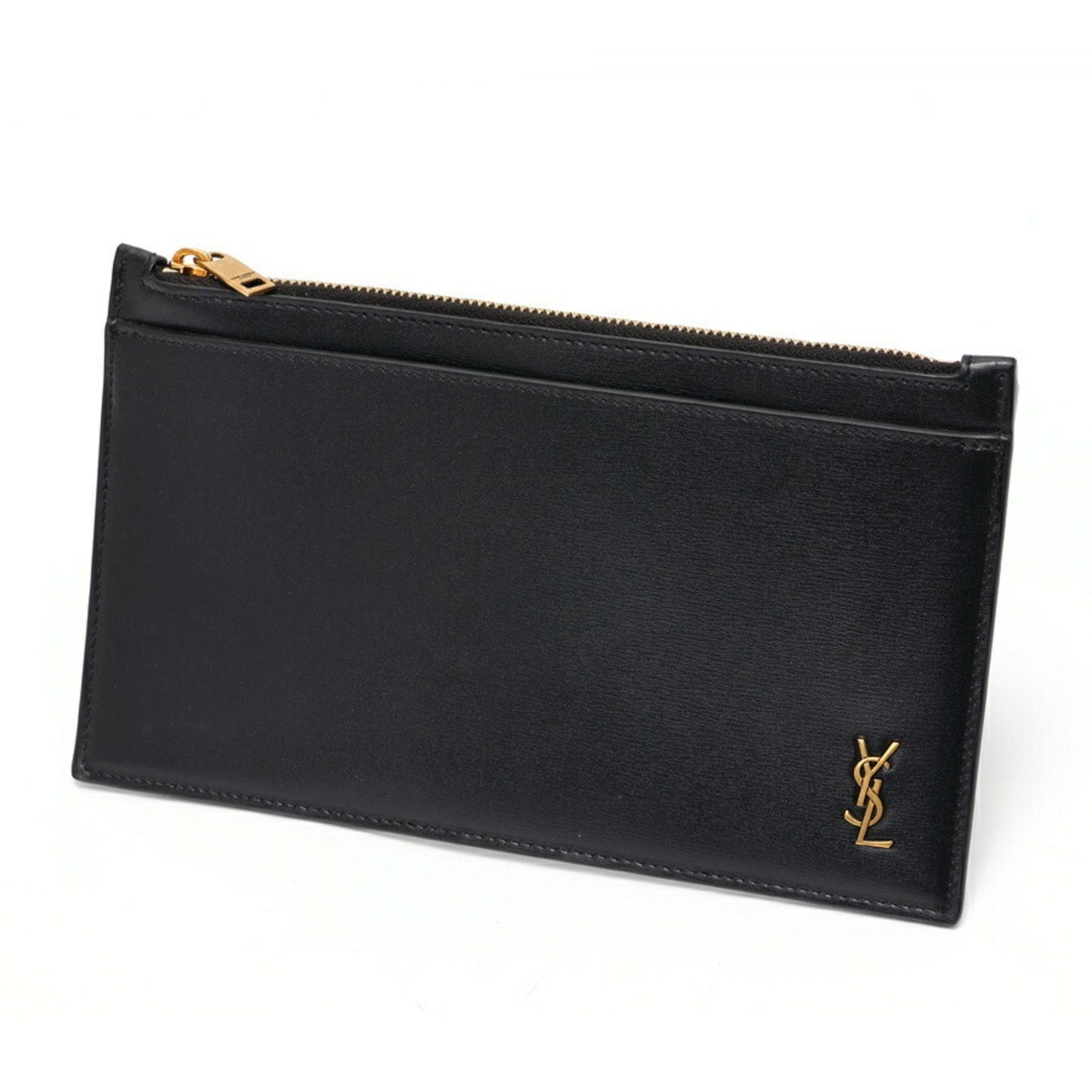 Saint Laurent Tiny Monogram Bill Pouch Fragment Case Leather