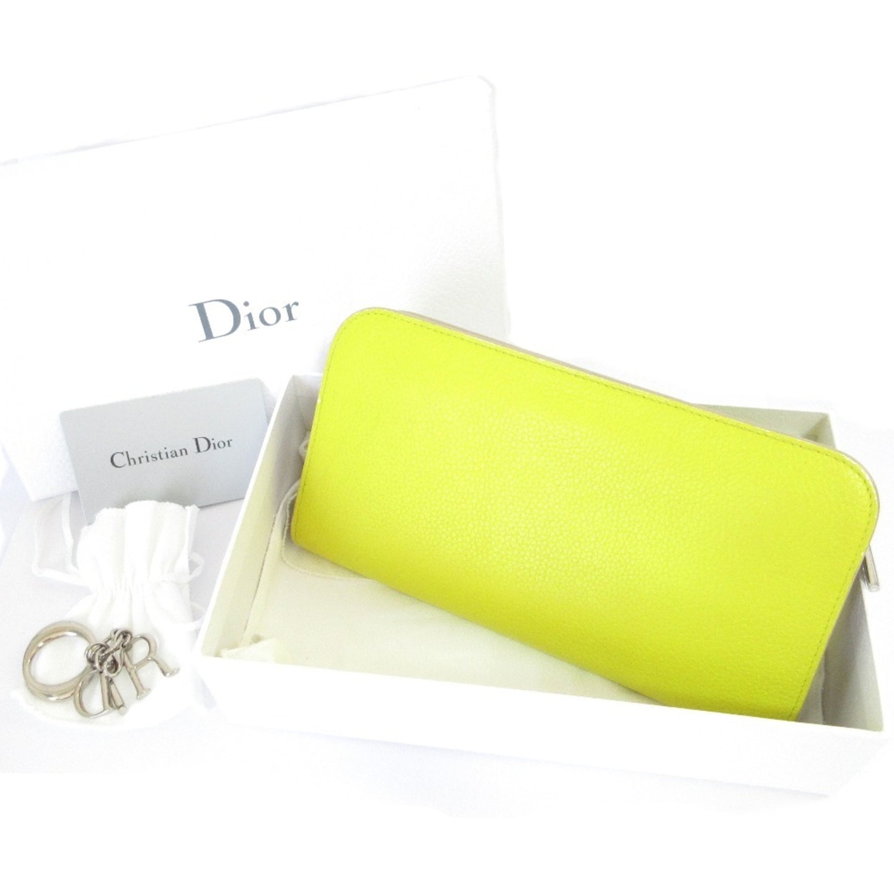 Christian Dior Lady Charm Round Zipper Long Wallet