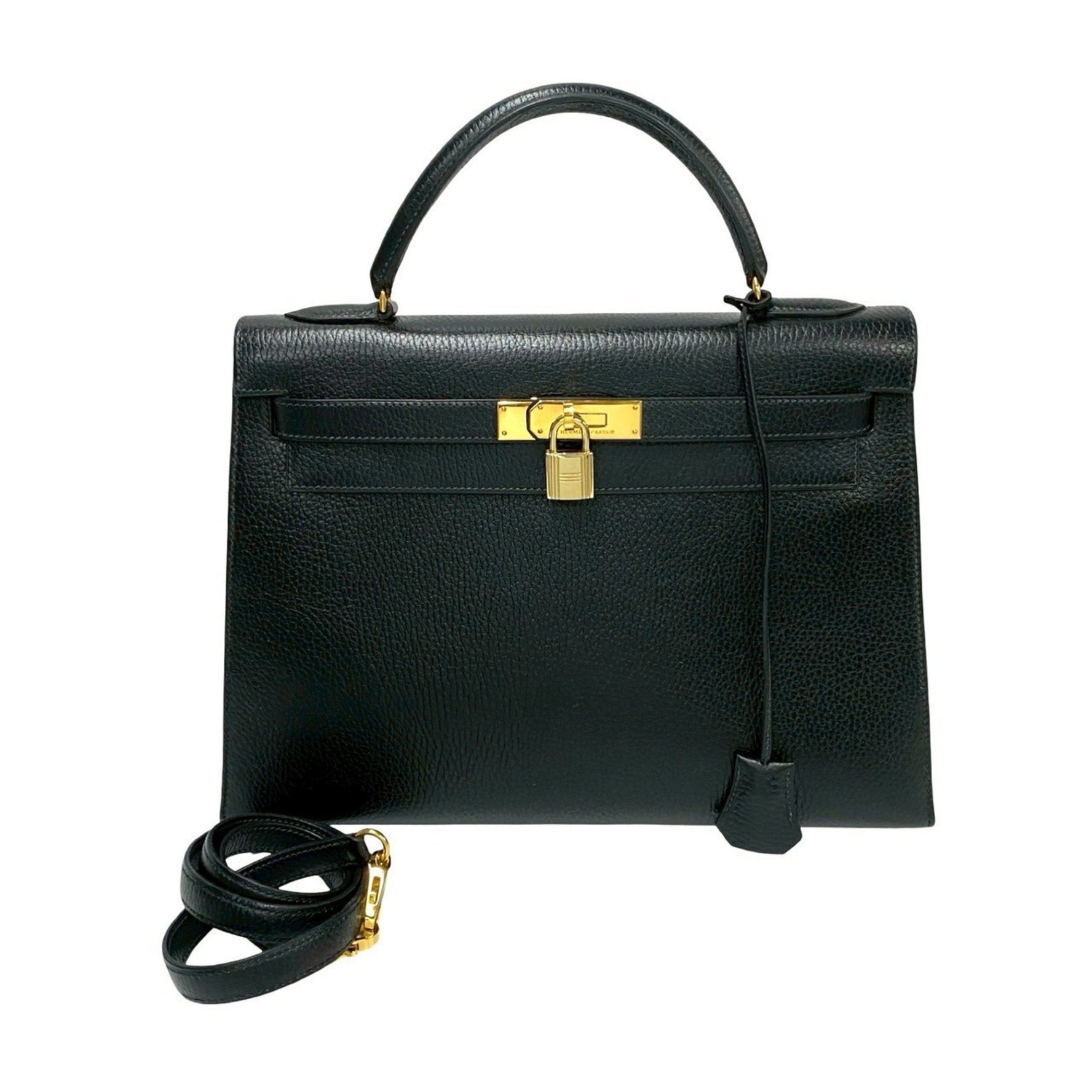 HERMES Kelly 32 Ardennes Leather Handbag/Shoulder Bag