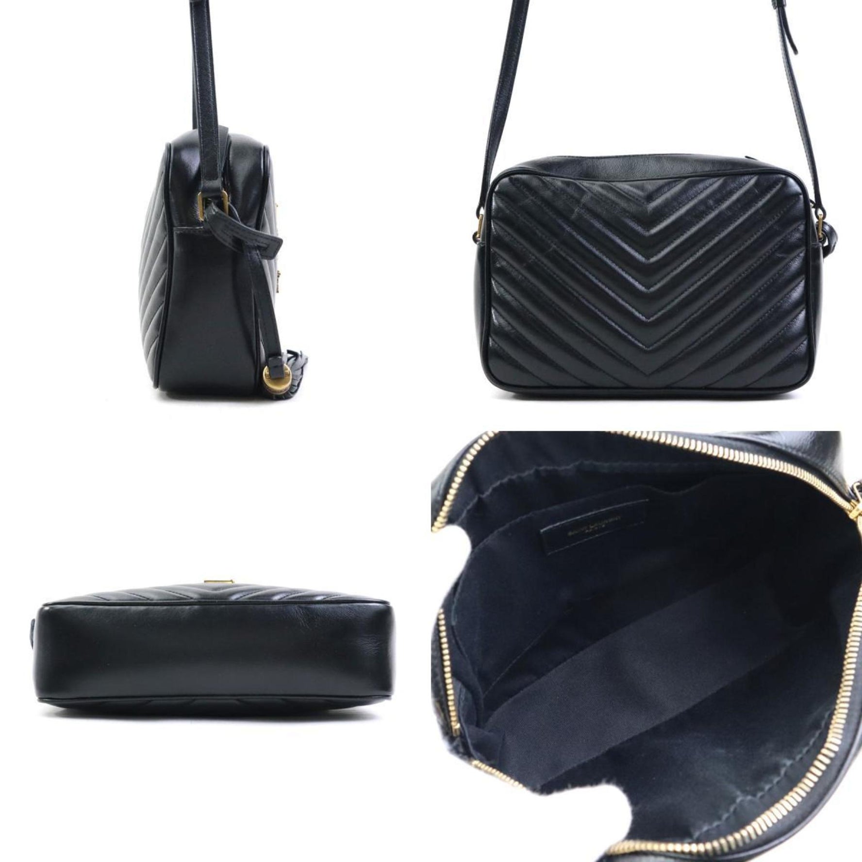 Saint Laurent Lou Shoulder Bag in and Gold