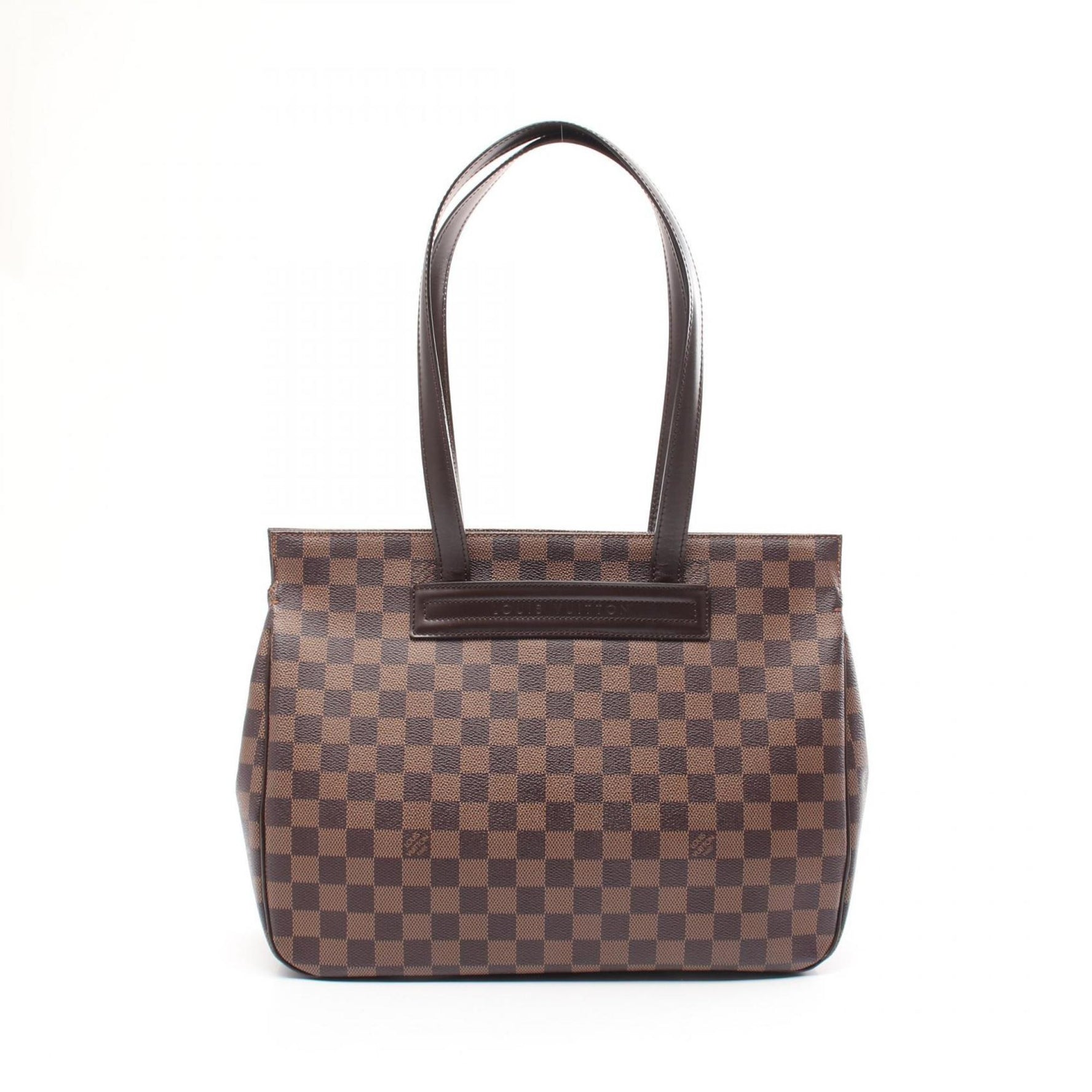 Louis Vuitton Parioli PM Tote Bag Coated Canvas Leather Damier